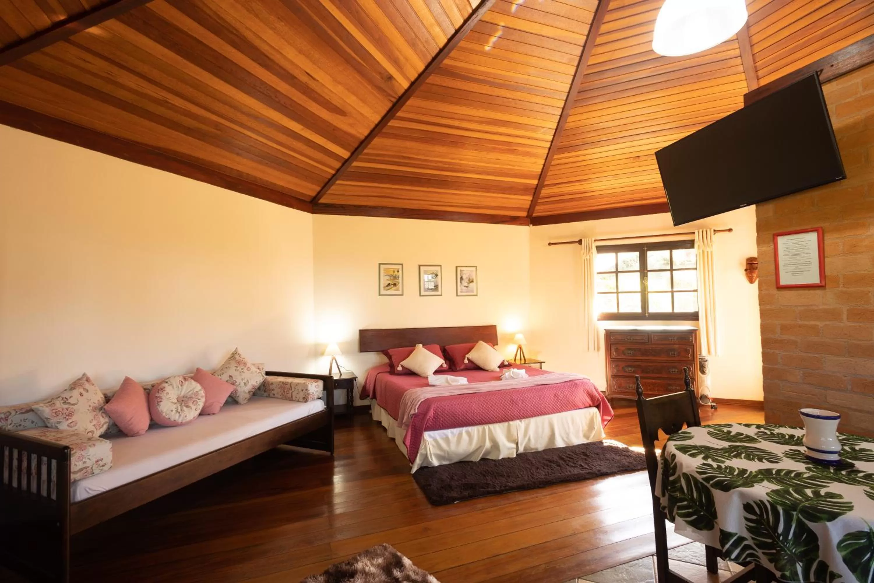 Bed in Pousada 3 Pinheiros