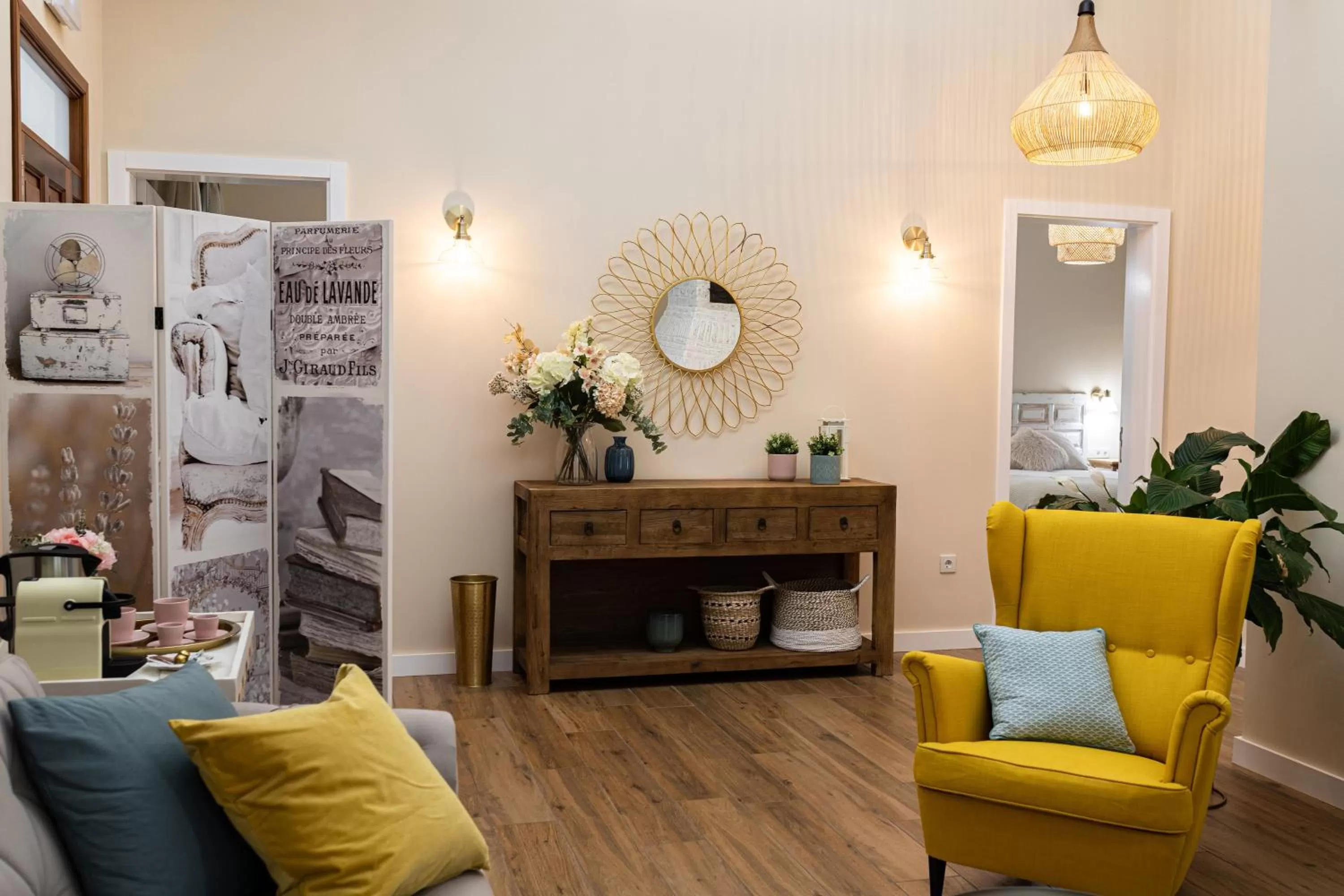 Living room in Hotel Rural Ohana