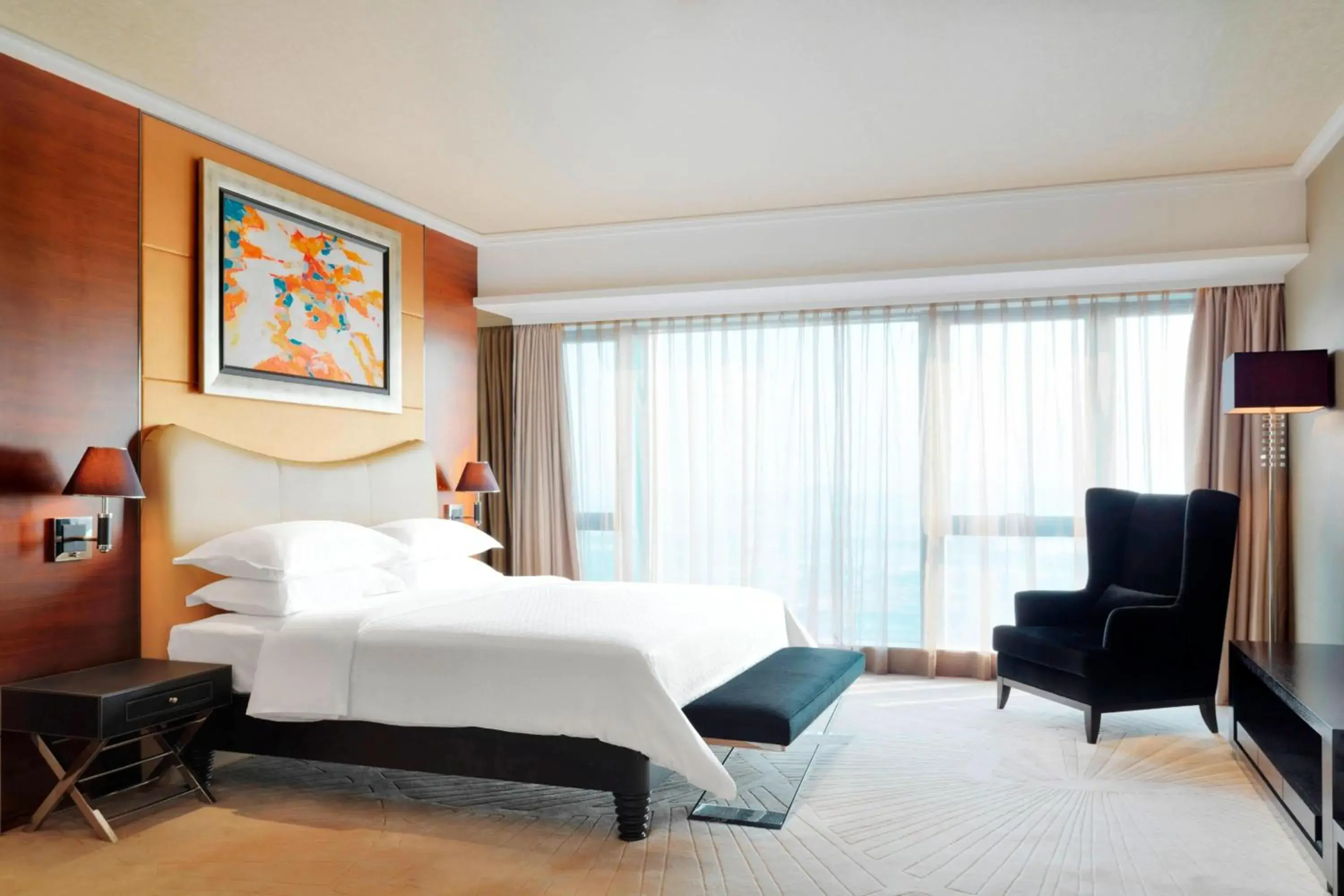 Bedroom, Bed in Four Points by Sheraton Guangzhou, Dongpu