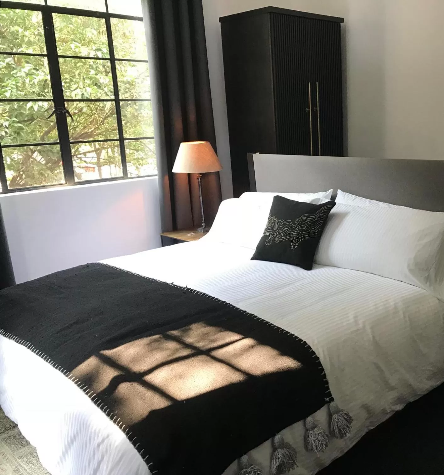 Bed in Orchid House Mexico City