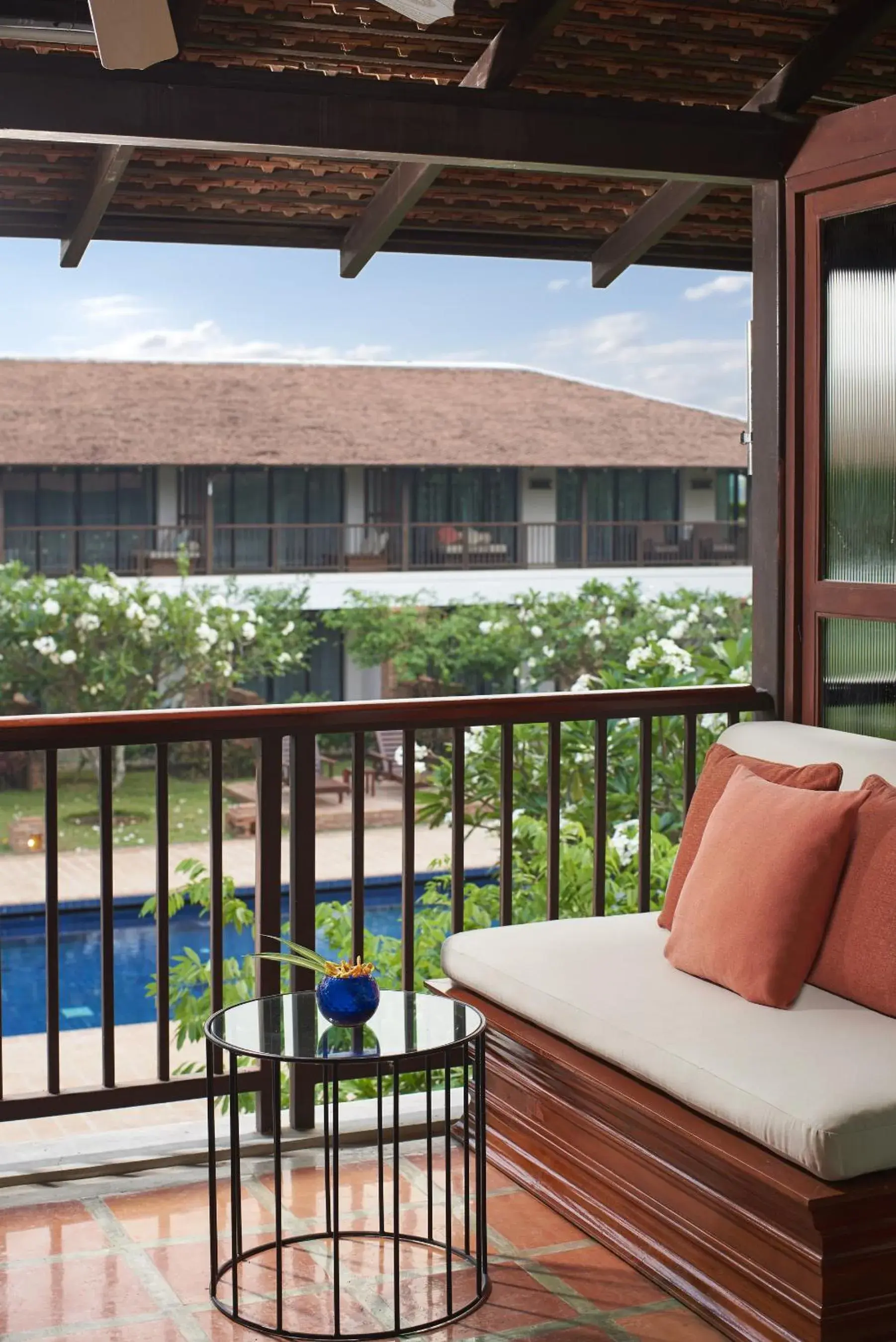 Balcony/Terrace, Pool View in Sukhothai Heritage Resort - SHA PLUS