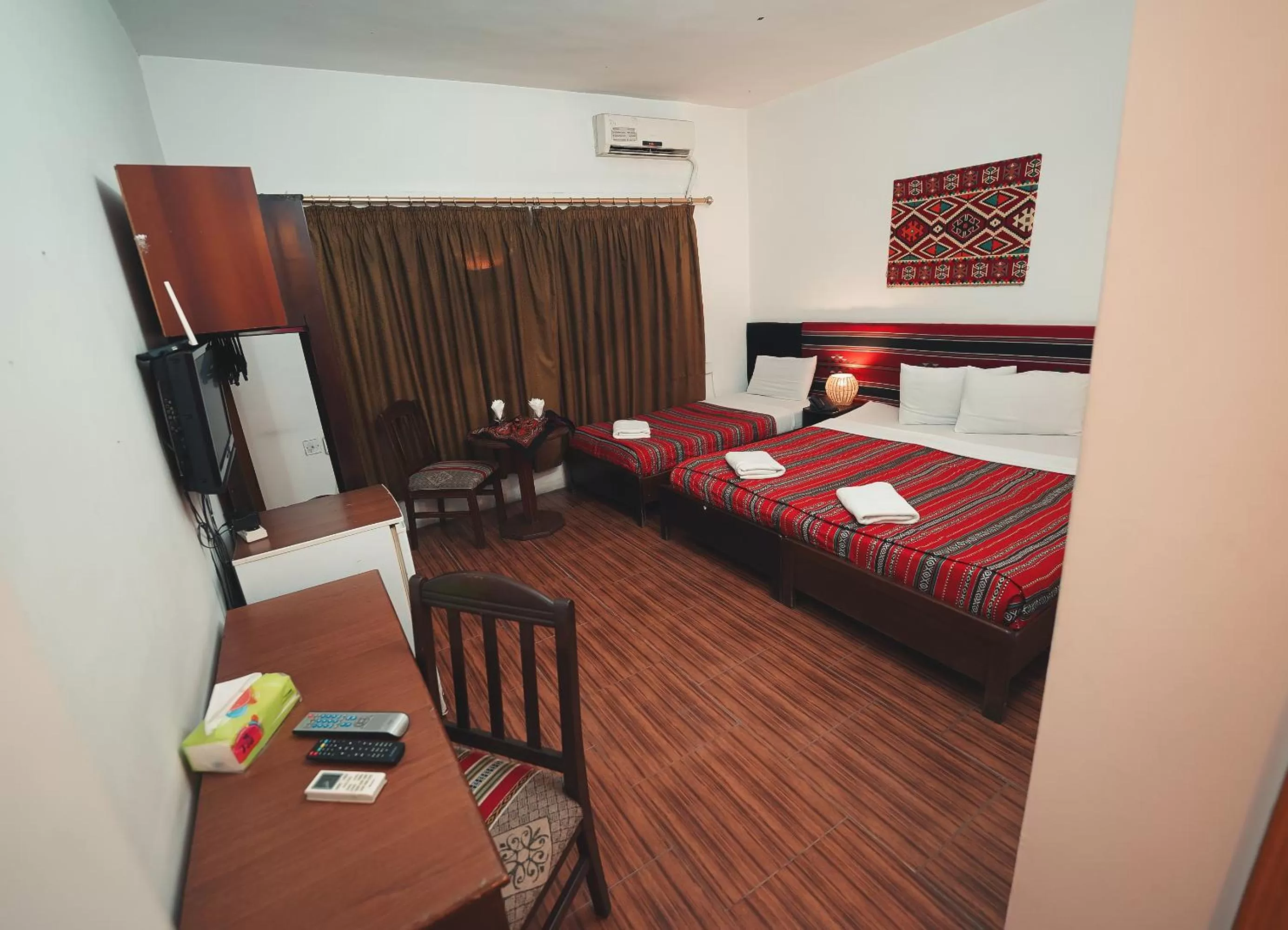 Bed in Amman Pasha Hotel