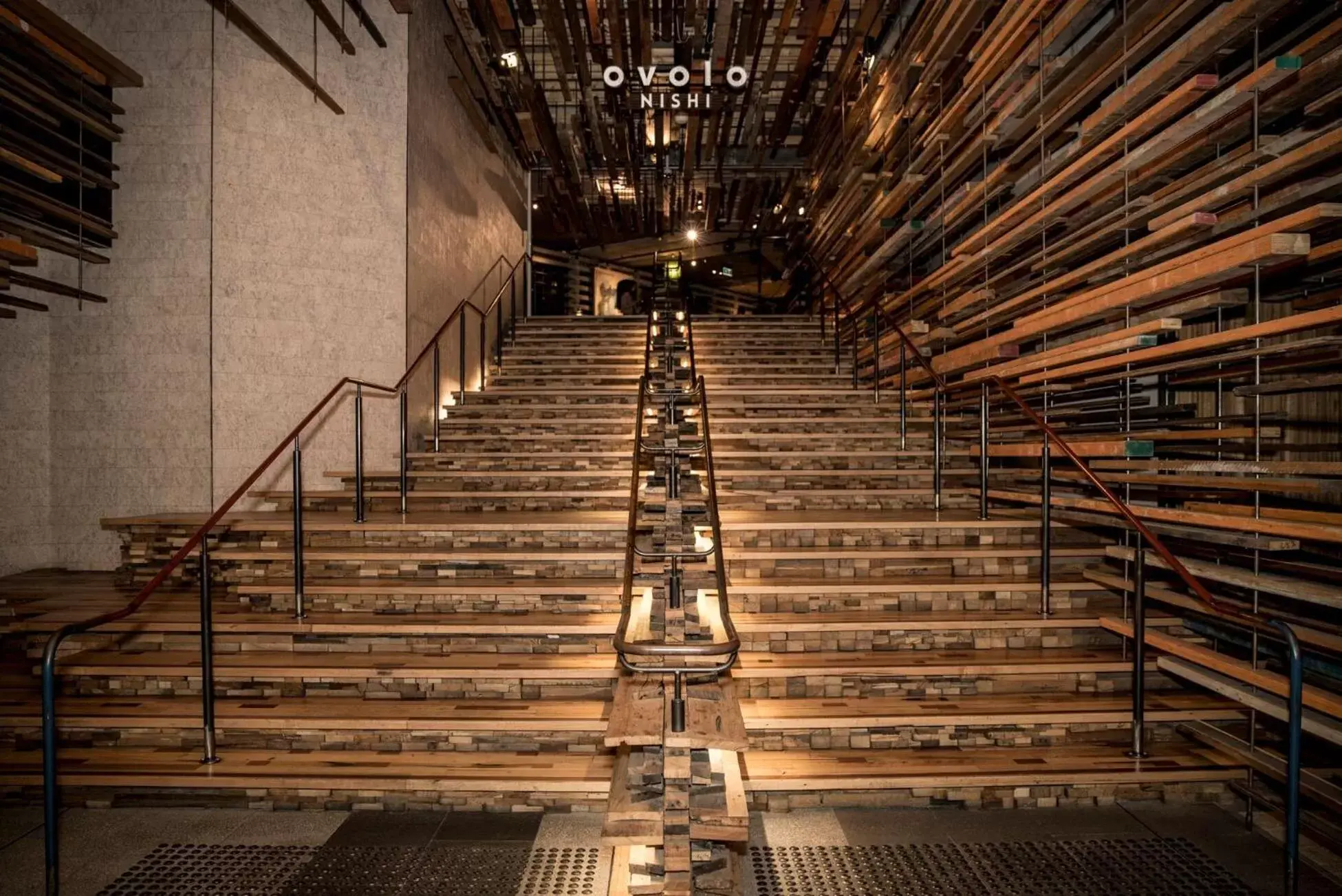 Facade/entrance in Nishi Apartments Eco Living by Ovolo Facade/entrance in Nishi Apartments Eco Living by Ovolo