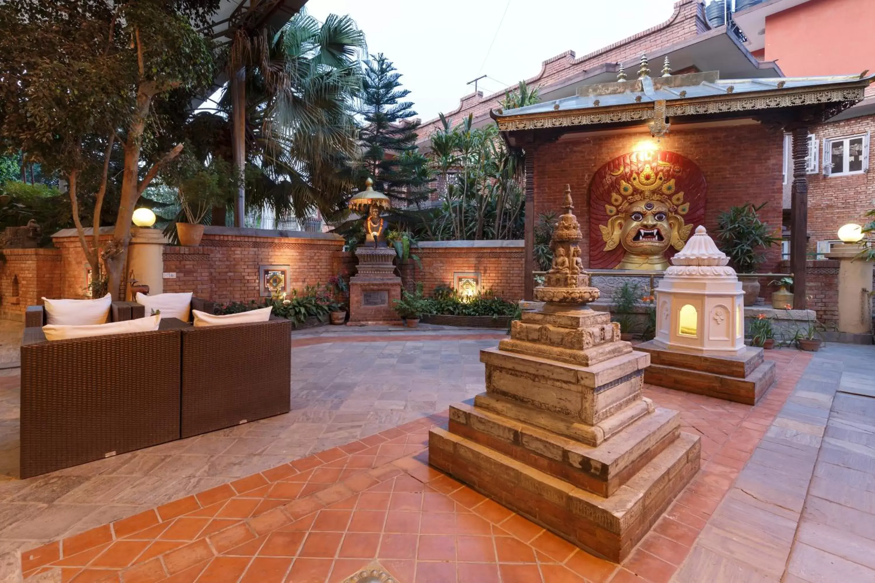 Garden view in Hotel Manaslu