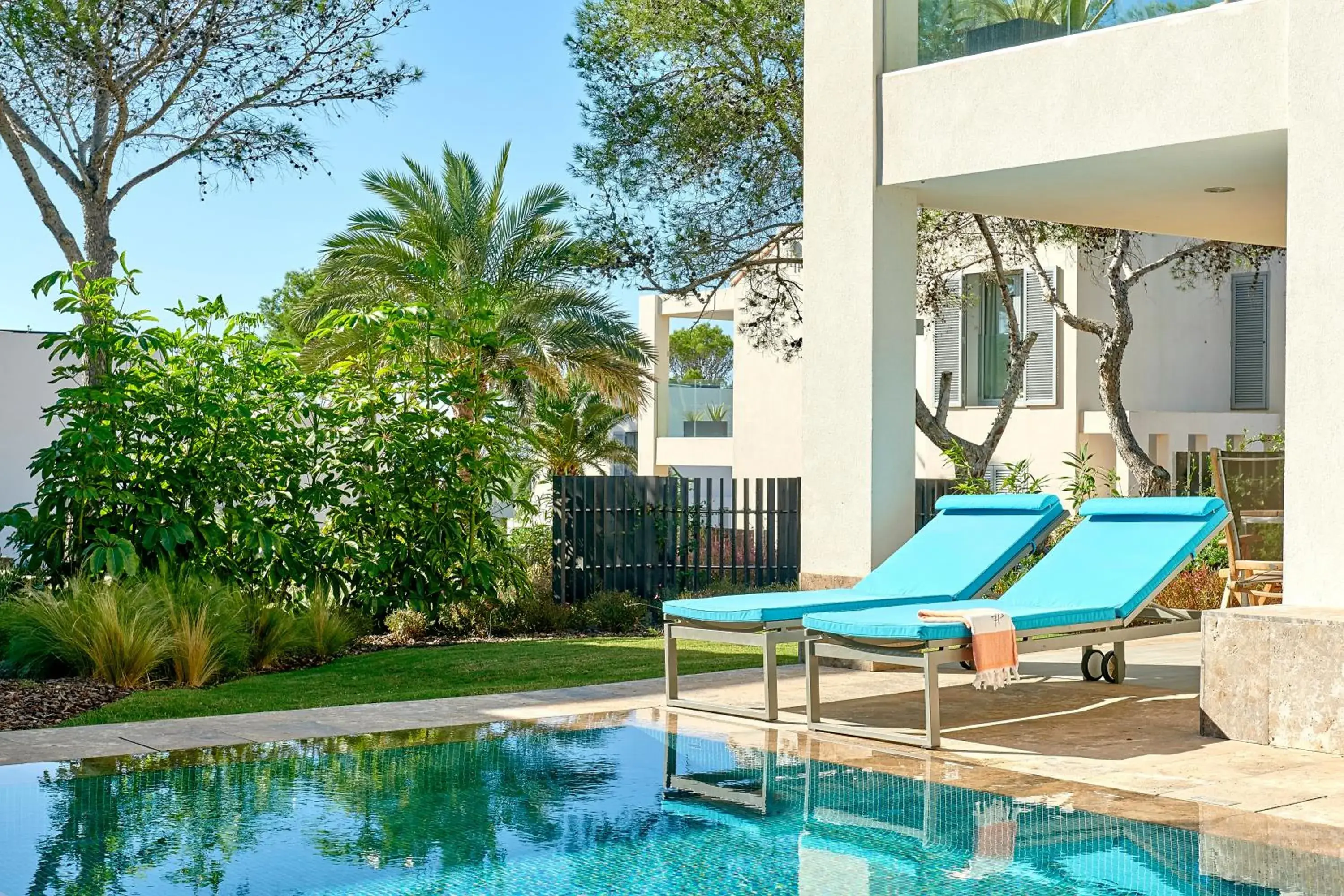 Patio, Swimming Pool in 7Pines Resort Ibiza