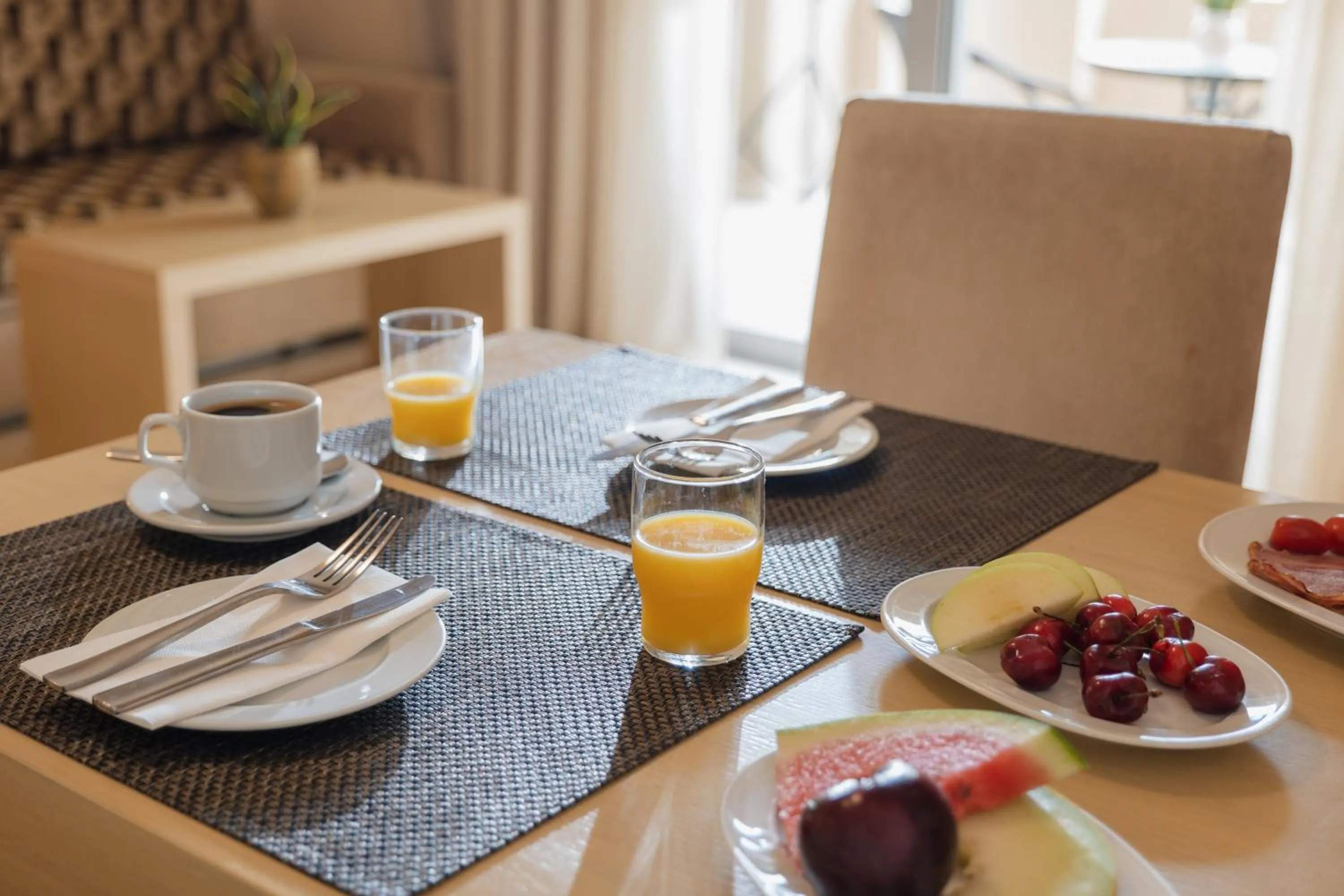 Seating area in Molos Bay Hotel