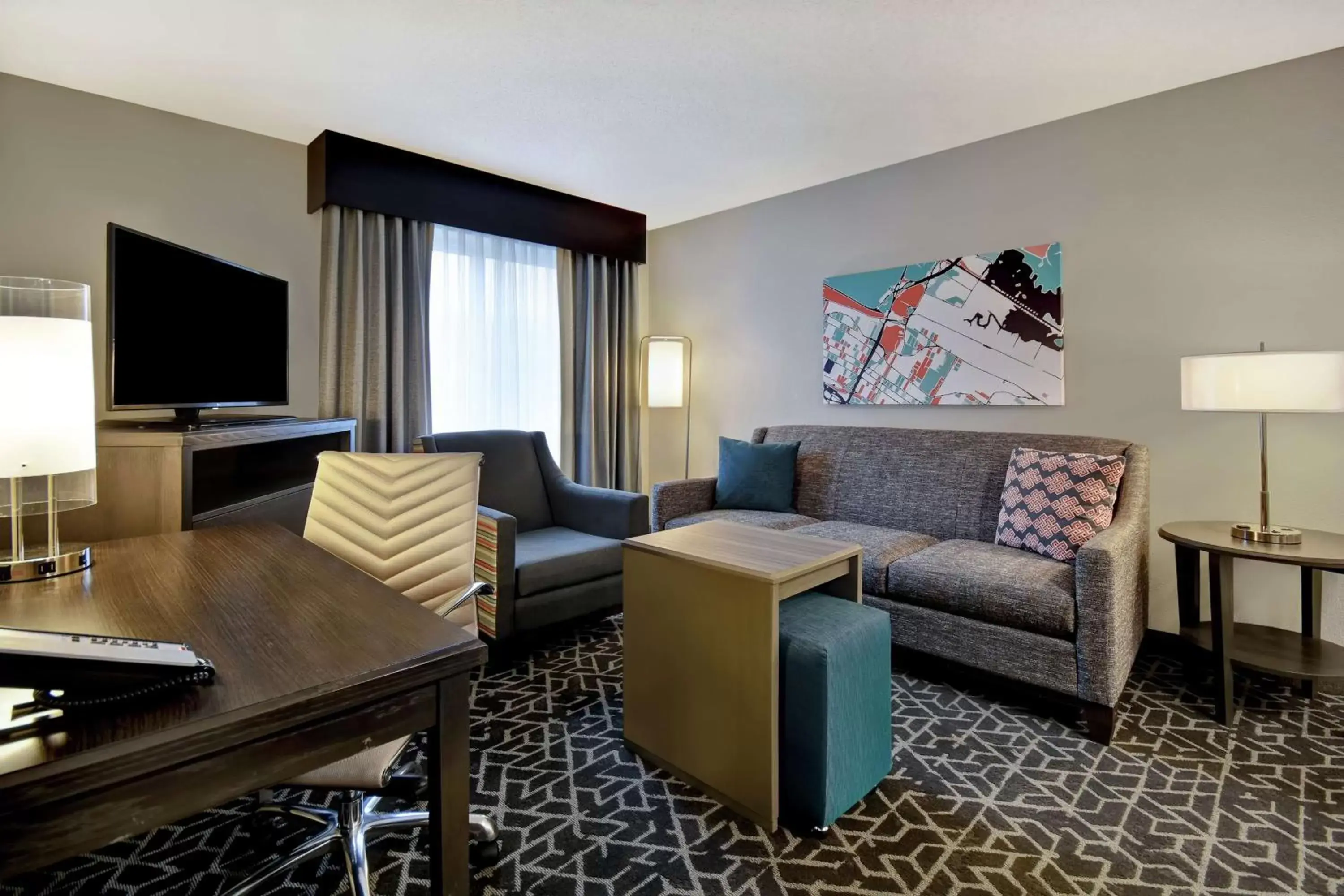 Bedroom, Seating Area in Homewood Suites by Hilton Edgewater-NYC Area