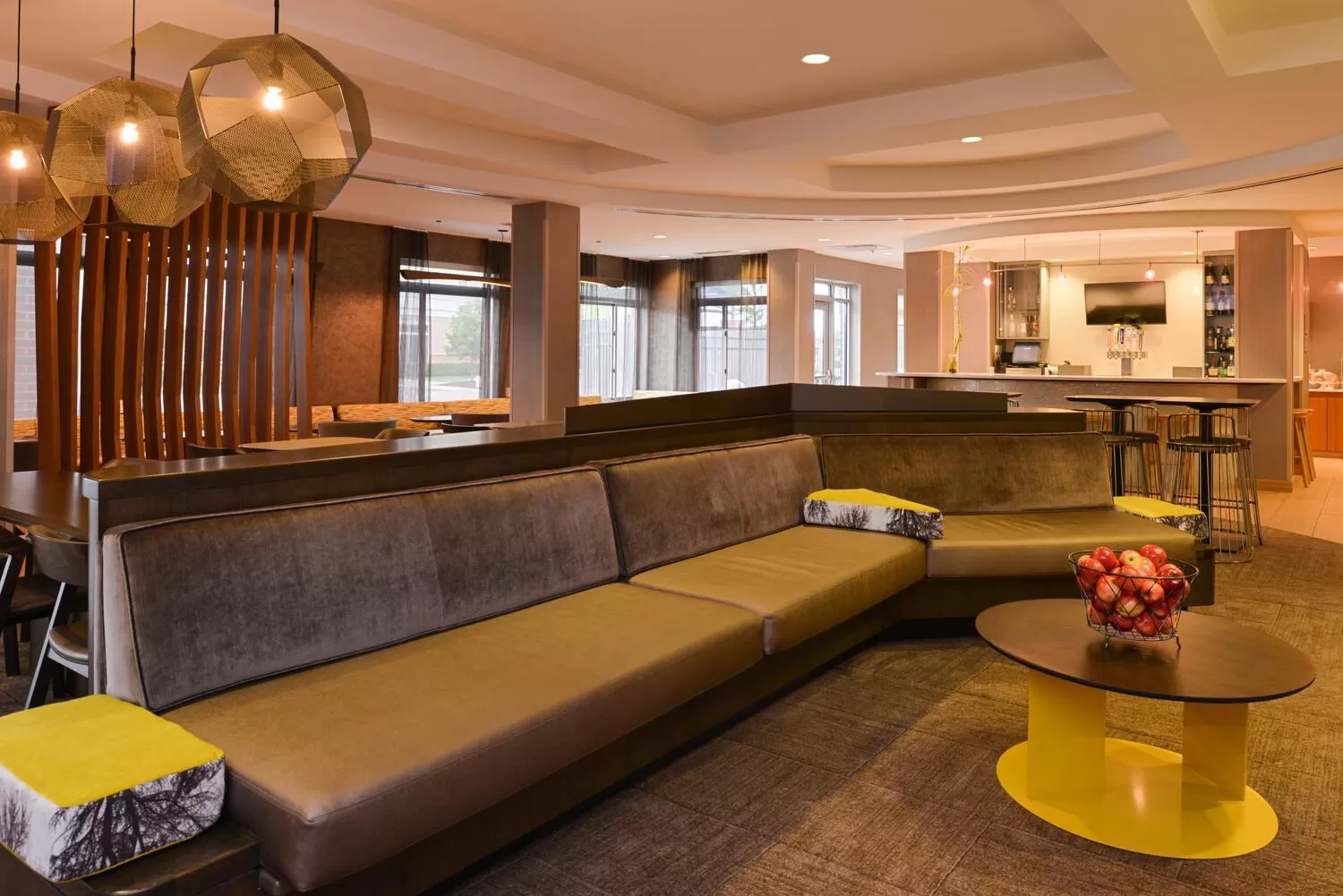 Communal lounge/ TV room in Springhill Suites by Marriott Detroit Metro Airport Romulus