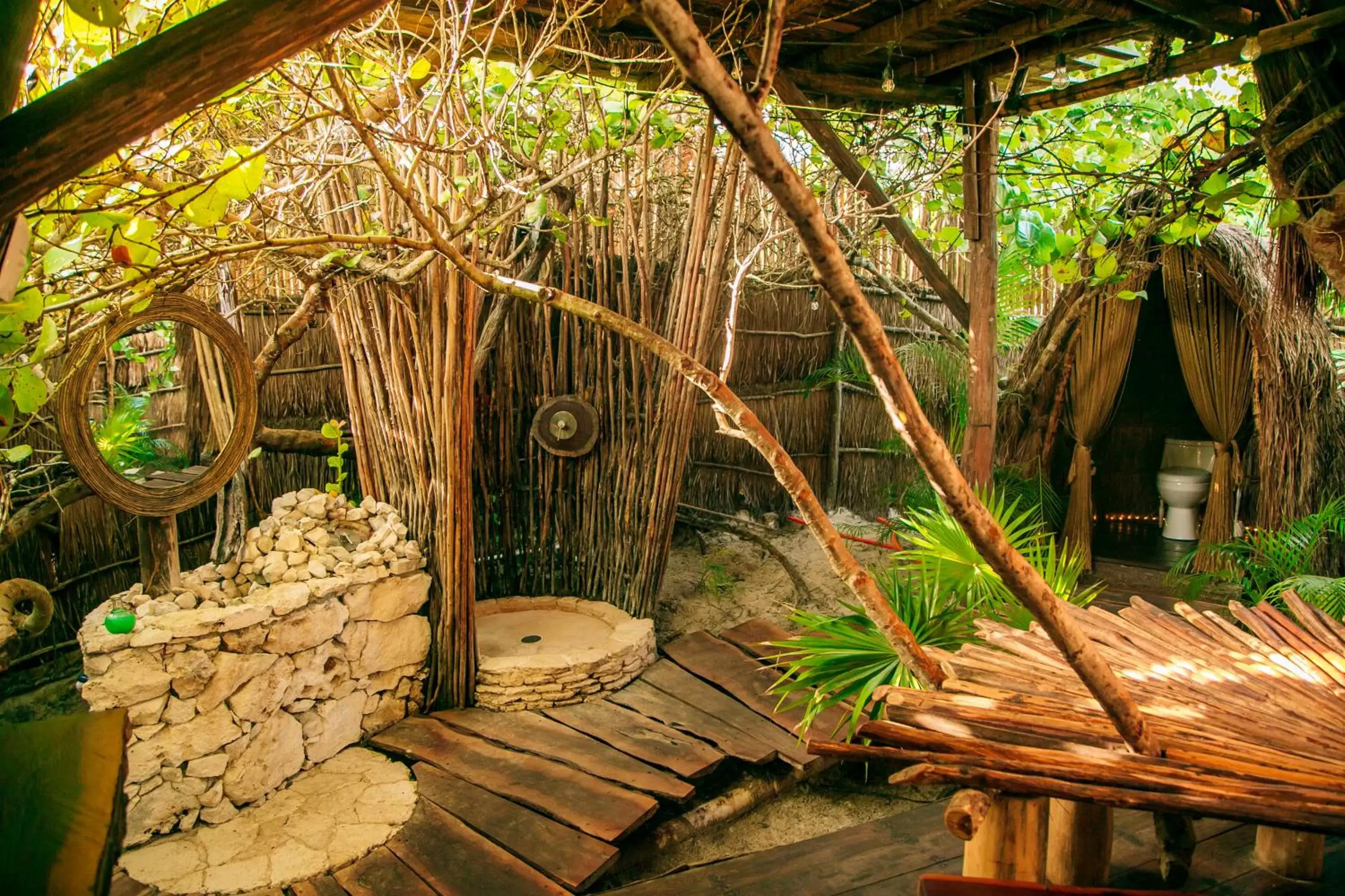 Bathroom in Ikal Tulum Hotel