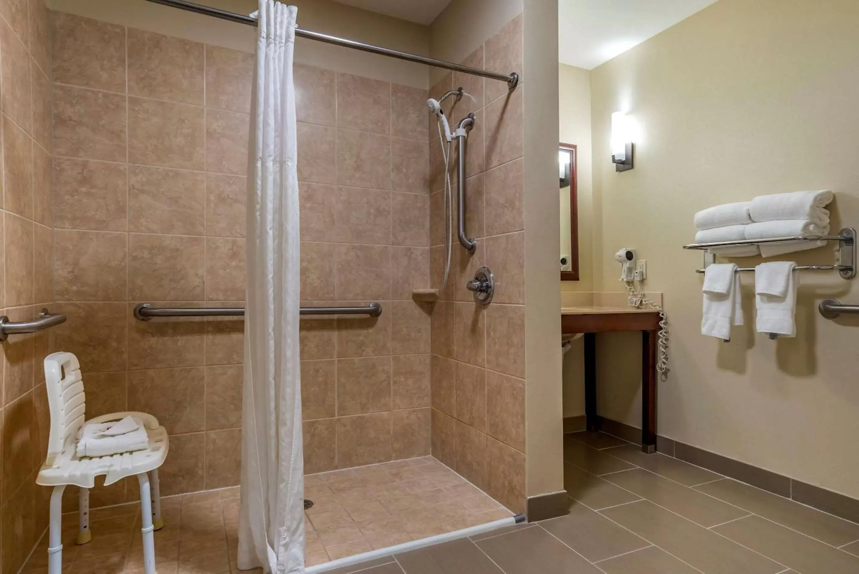 Bathroom in Comfort Suites Niceville Near Eglin Air Force Base