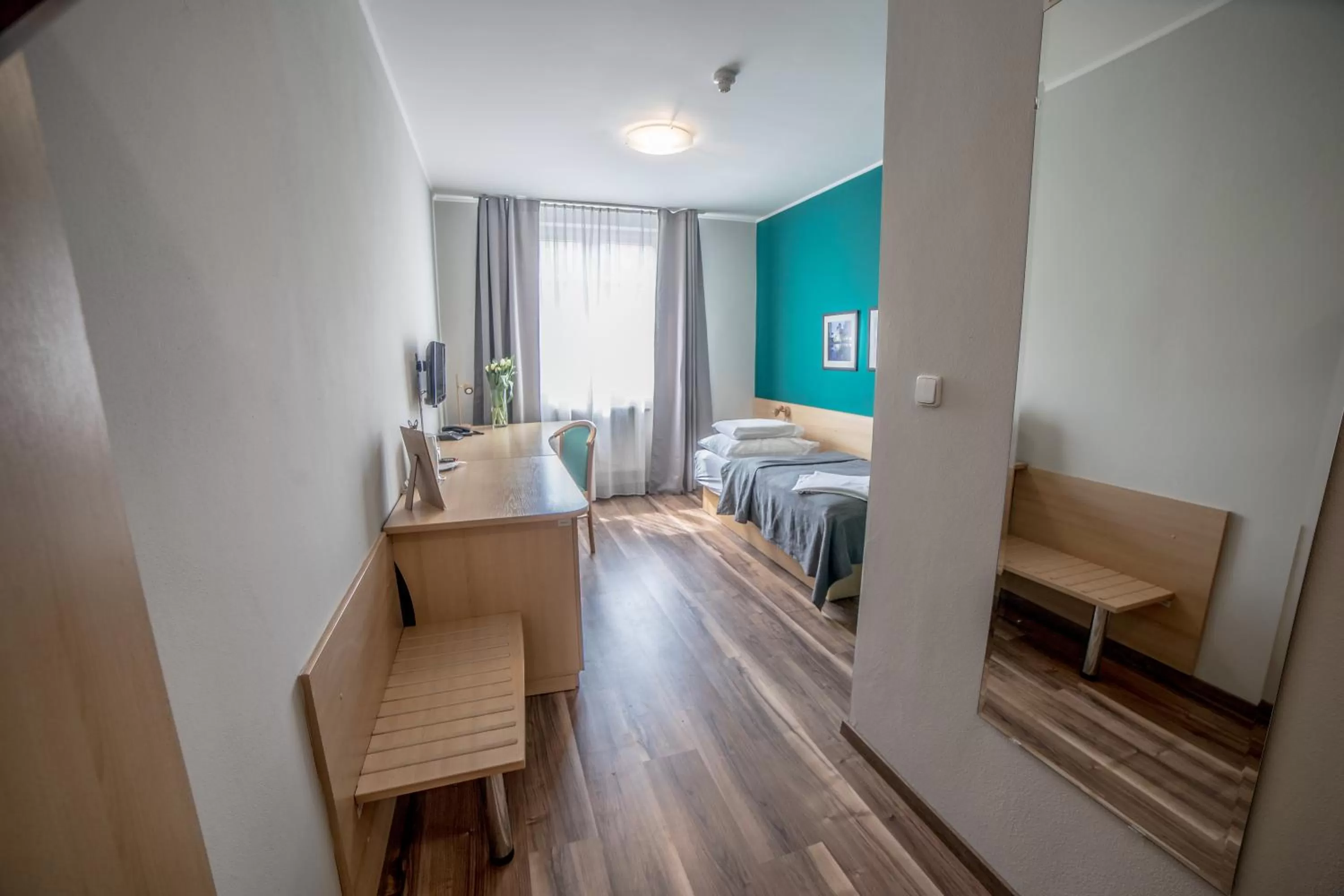 Photo of the whole room, Bed in TeleDom Hotel