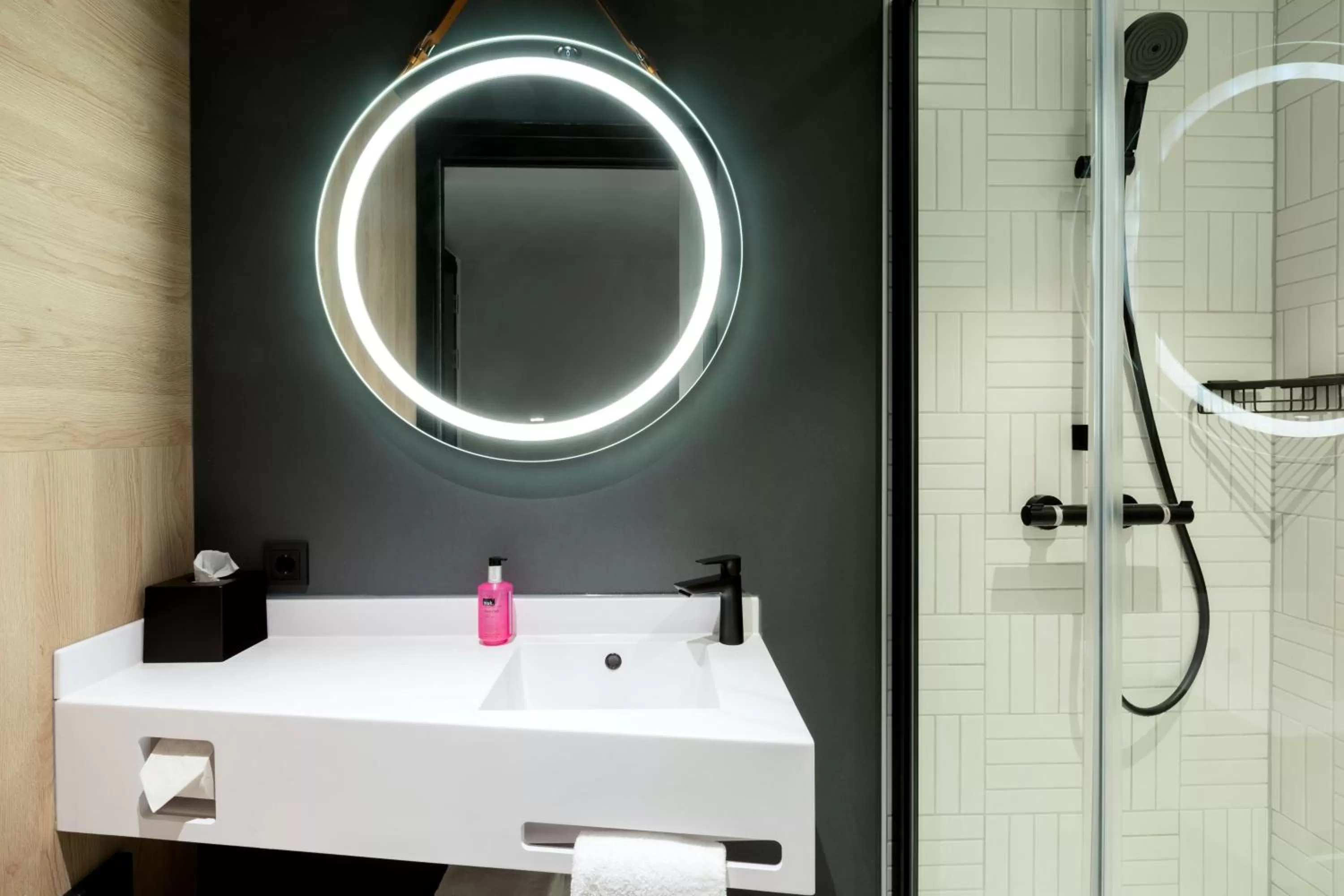 Bathroom in Moxy The Hague