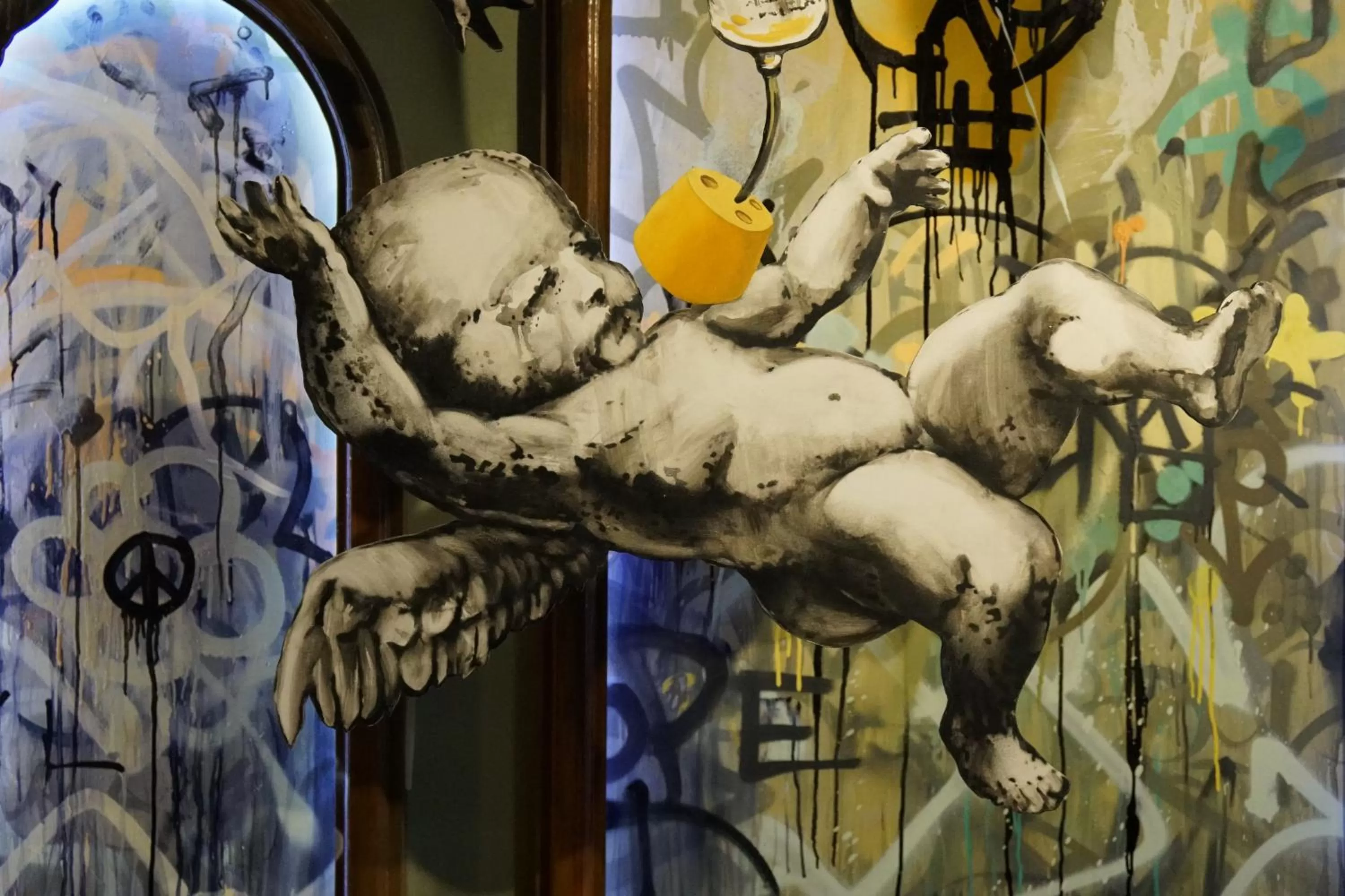 Decorative detail in The Walled Off Hotel