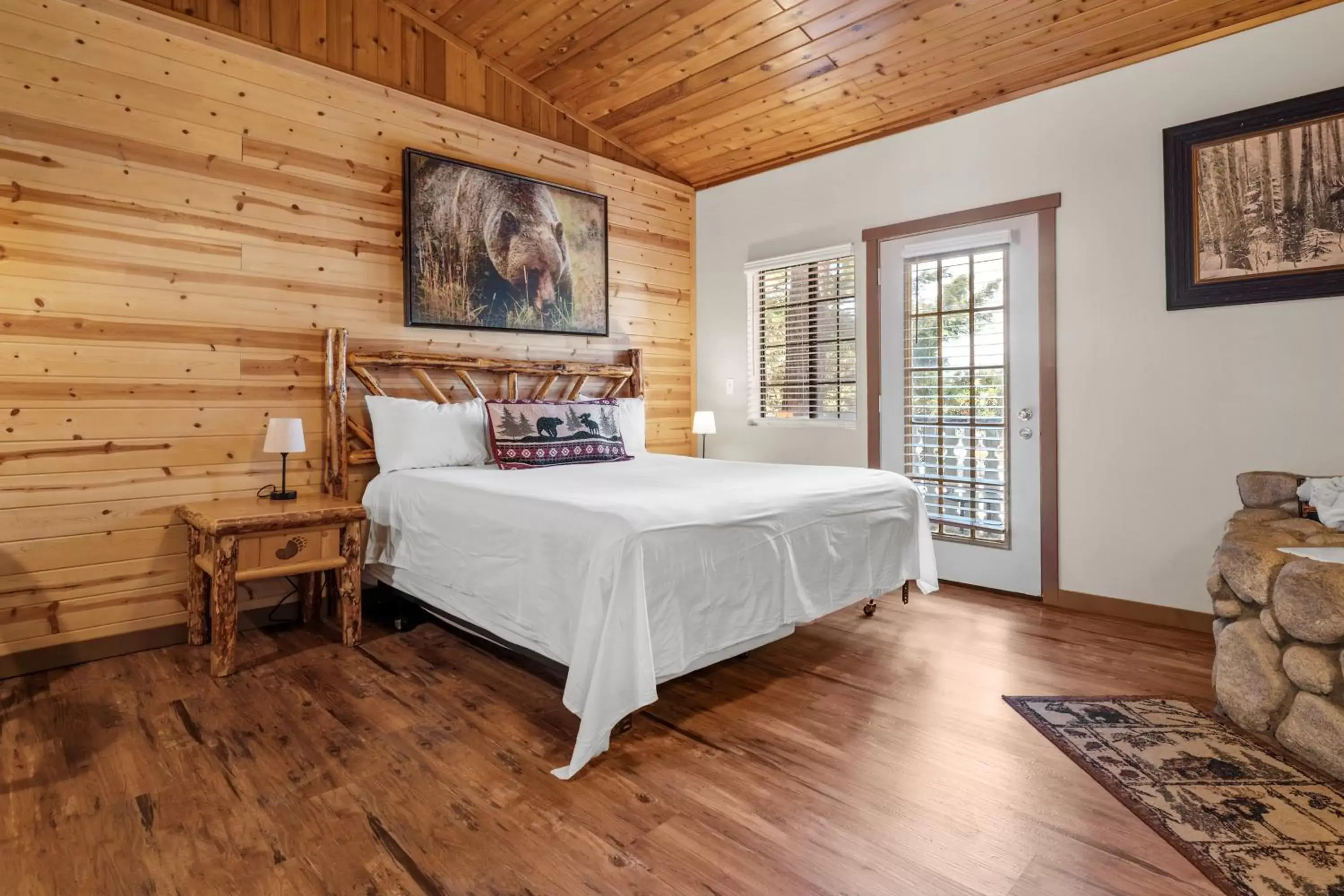 Bed in Black Forest Lodge