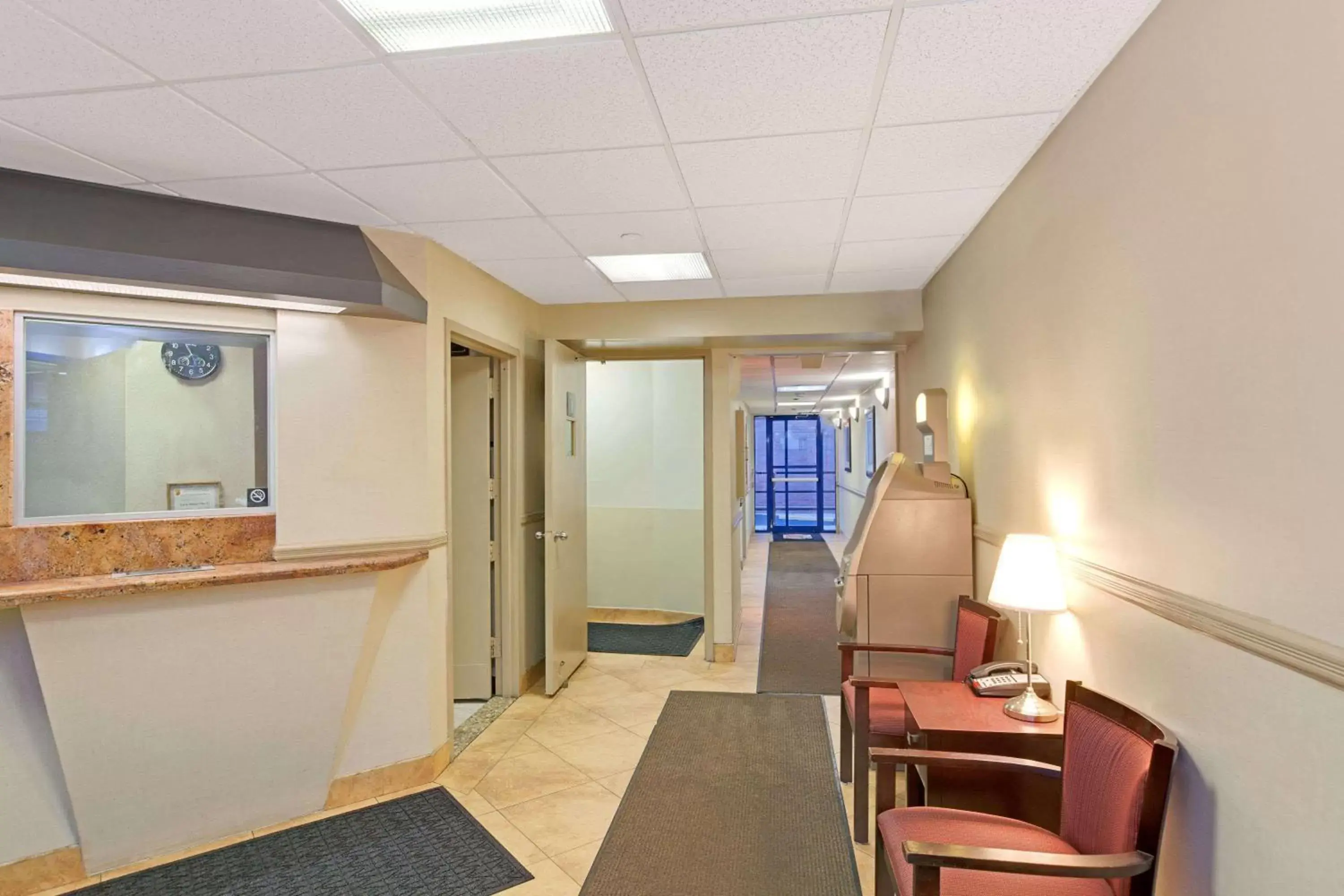 Lobby or reception in Super 8 by Wyndham Long Island City LGA Hotel Lobby or reception in Super 8 by Wyndham Long Island City LGA Hotel
