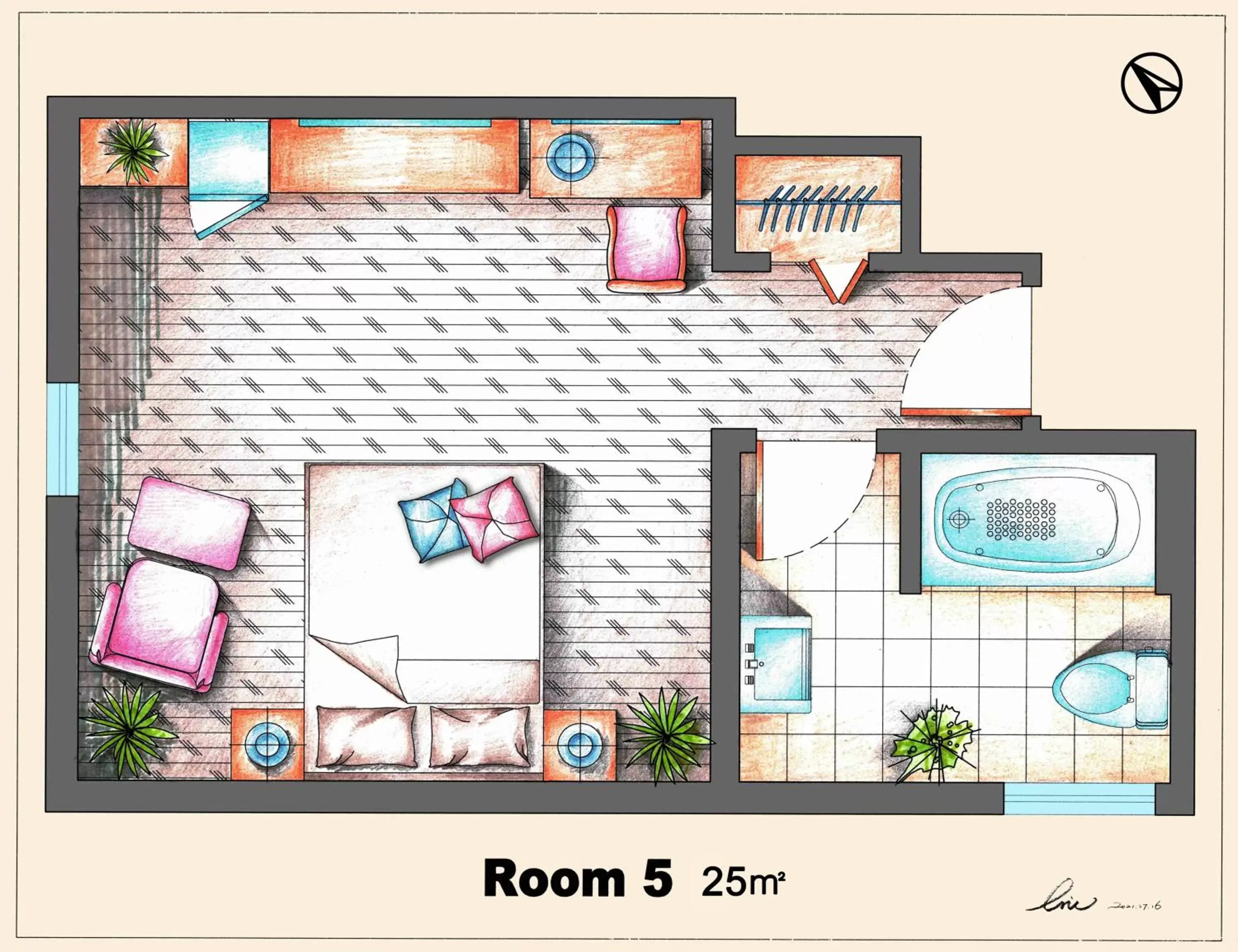 Floor Plan in No 1 Grafton Inn