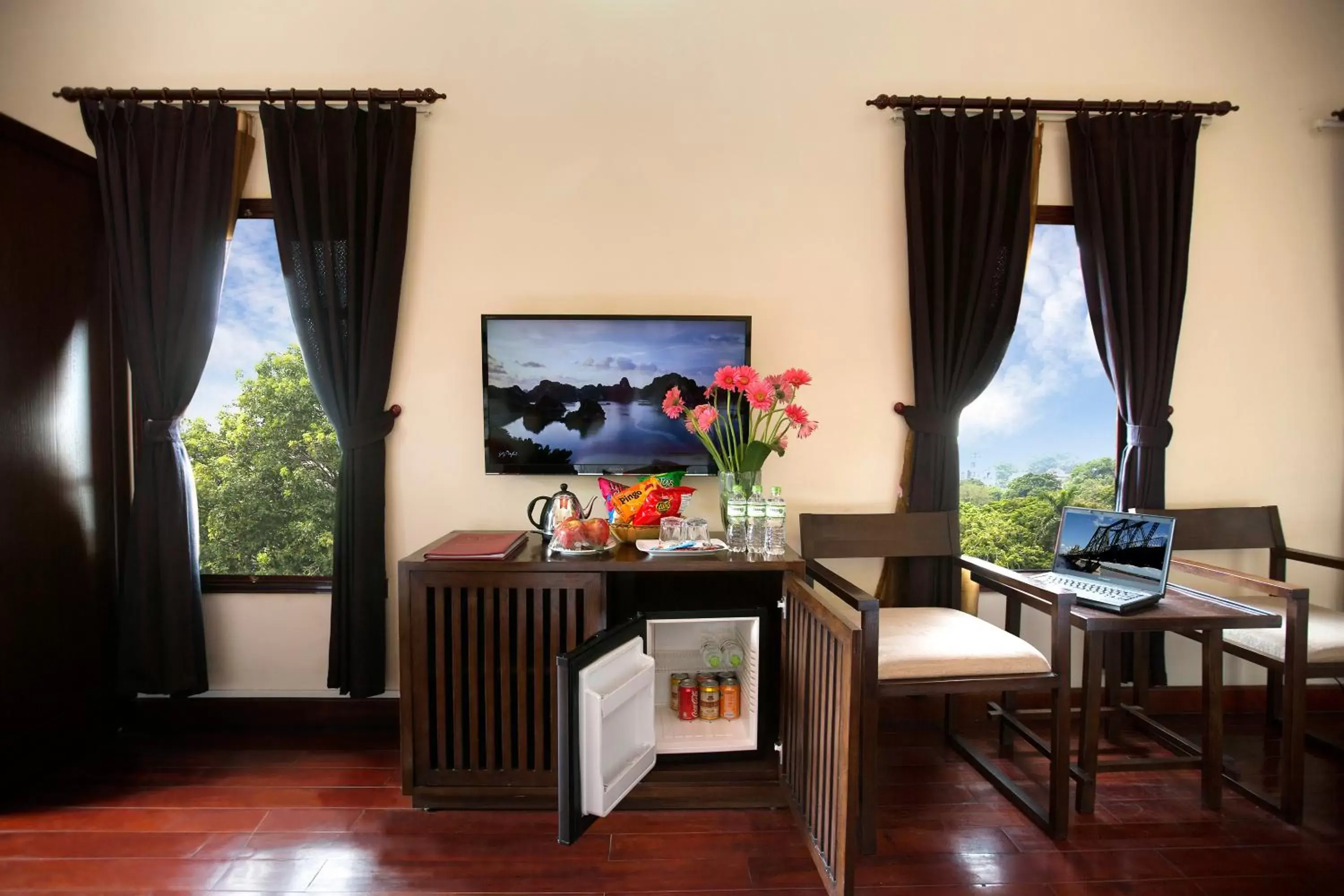 City view, TV/Entertainment Center in Hanoi Posh Boutique Hotel