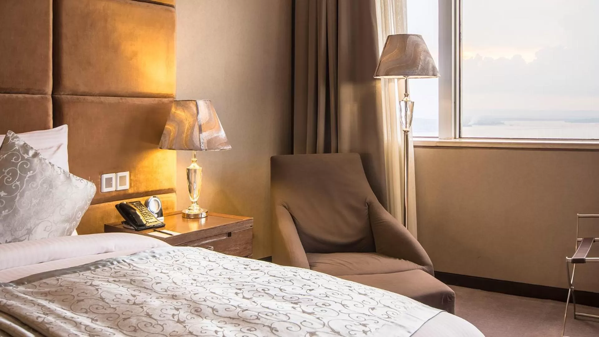 Bed in Fleuve Congo Hotel By Blazon Hotels