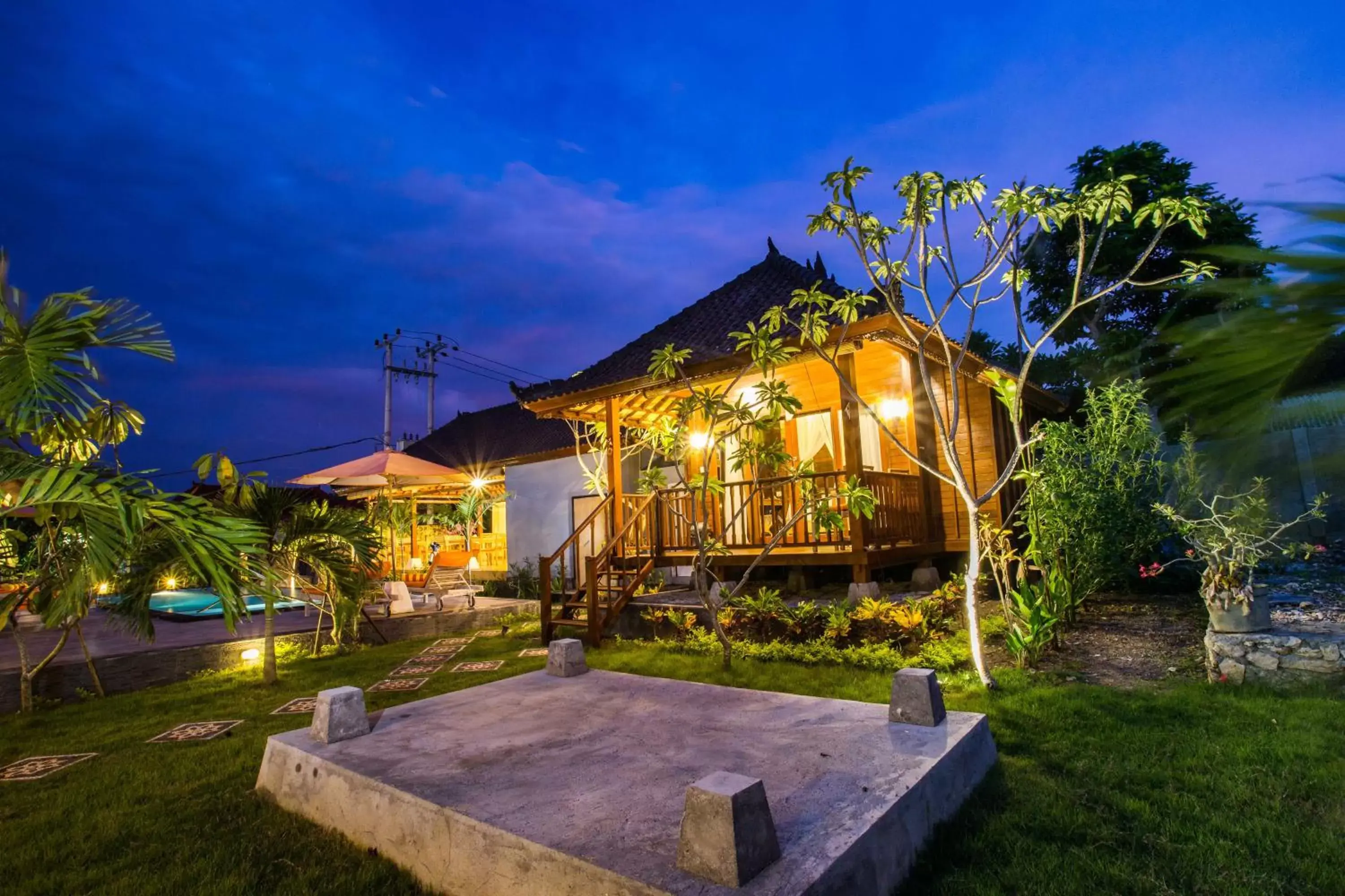 Night, Property Building in Dinatah Lembongan Villas