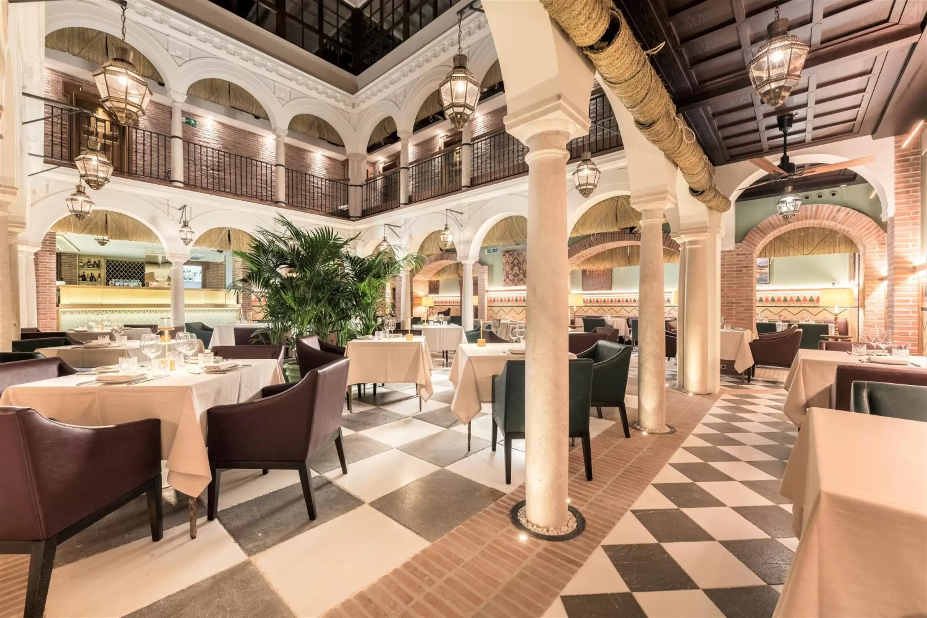 Patio, Restaurant/Places to Eat in Palacio Solecio, a Small Luxury Hotel of the World