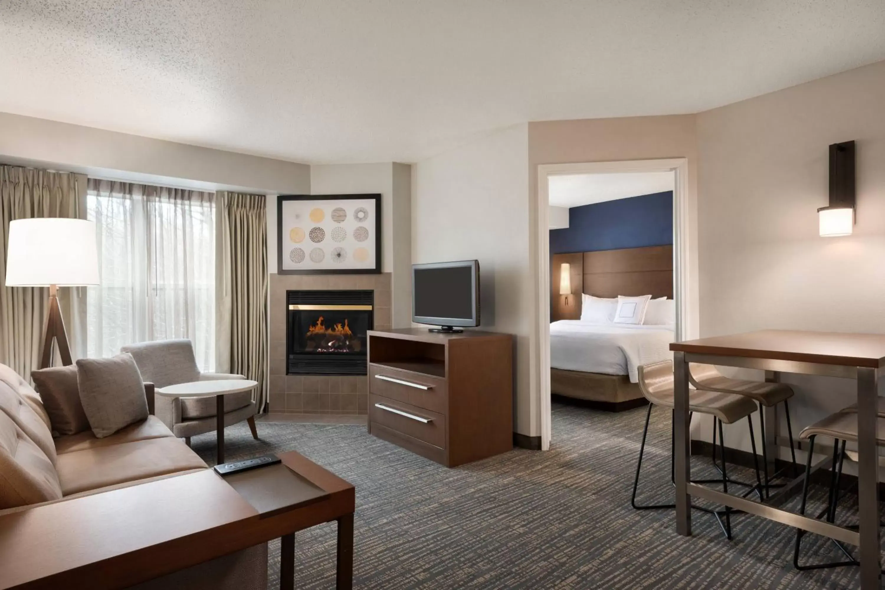 Living room, Seating Area in Residence Inn by Marriott West Springfield