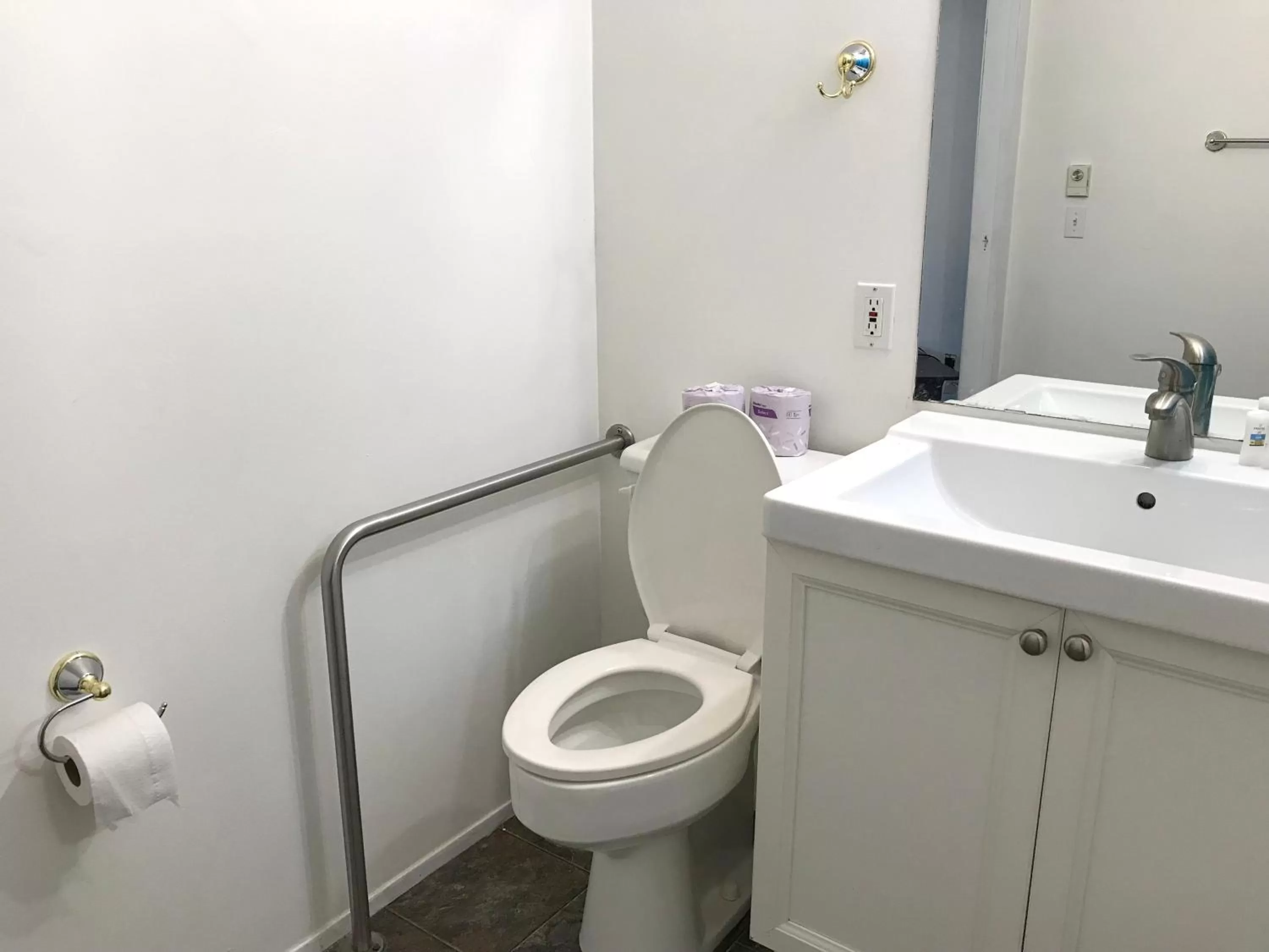 Toilet in Duncan Motel