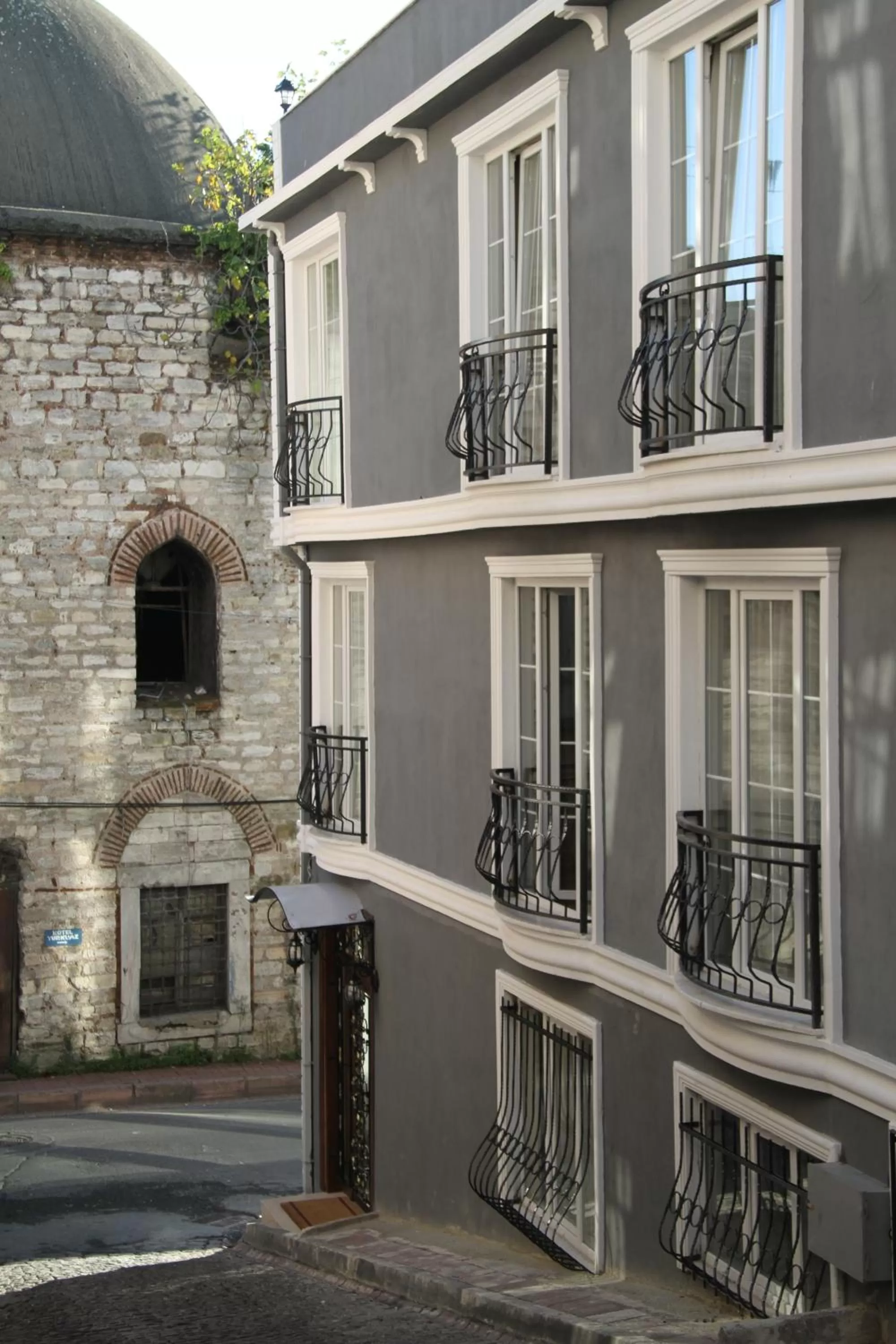 Facade/entrance in Basileus Hotel