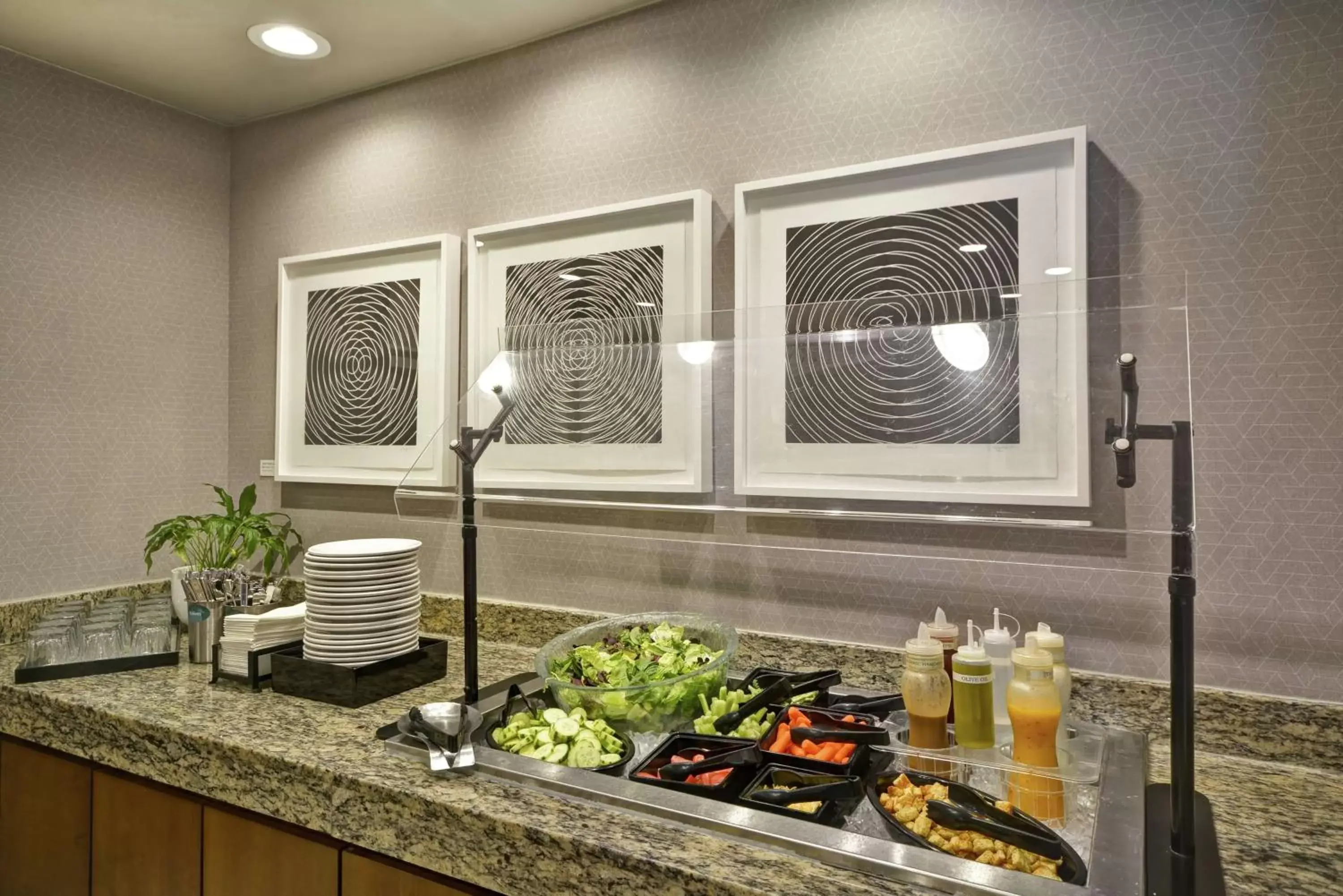 Dining area, Food in Homewood Suites Dallas-Frisco