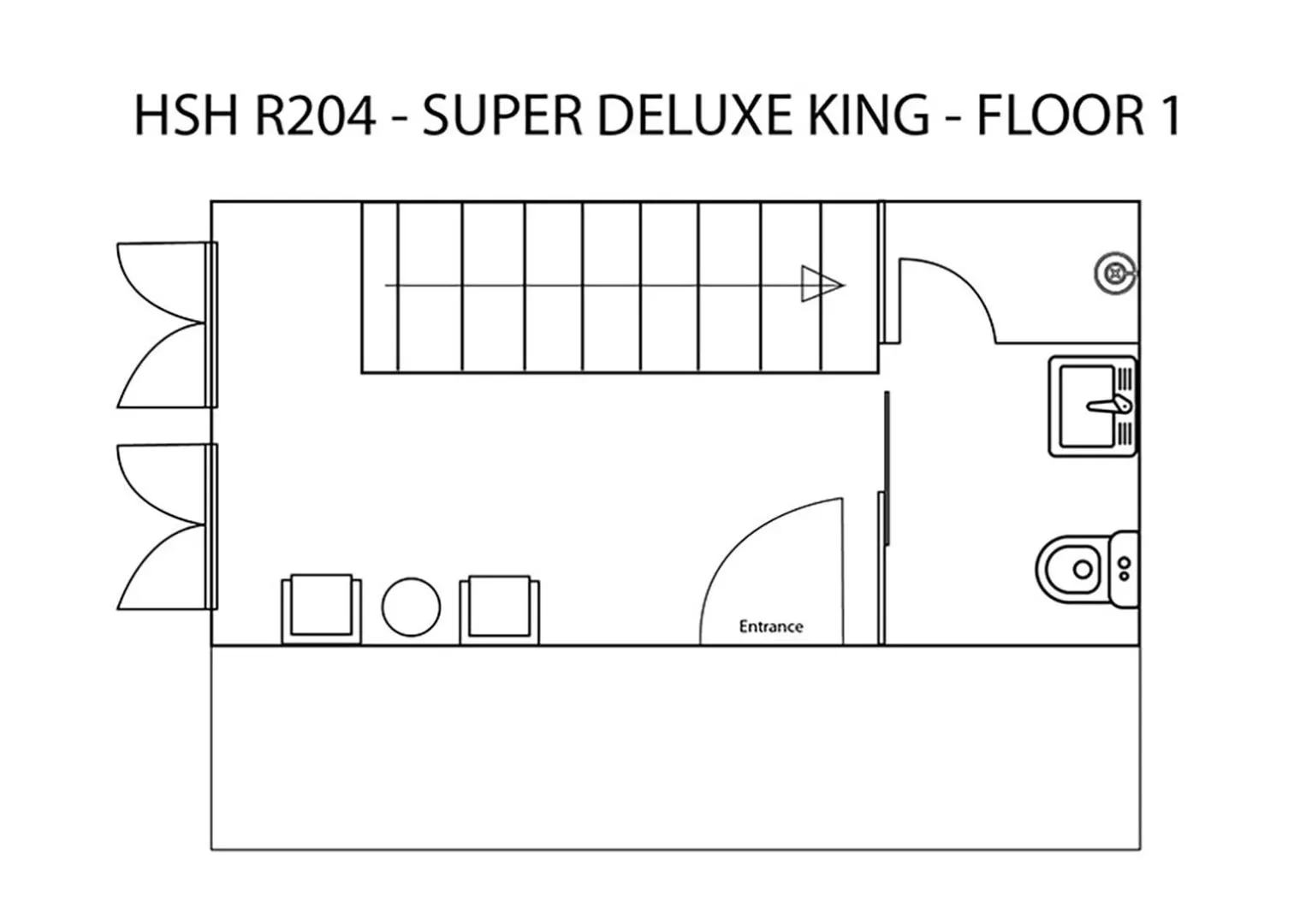 Floor plan in Heeren Straits Hotel