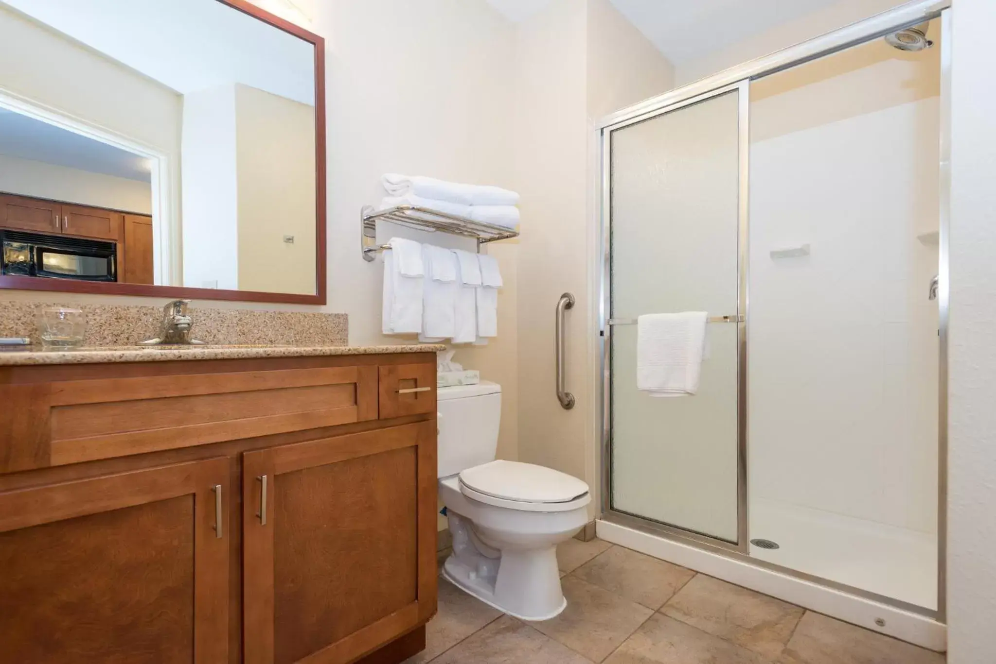 Bathroom in Candlewood Suites Mobile-Downtown, an IHG Hotel