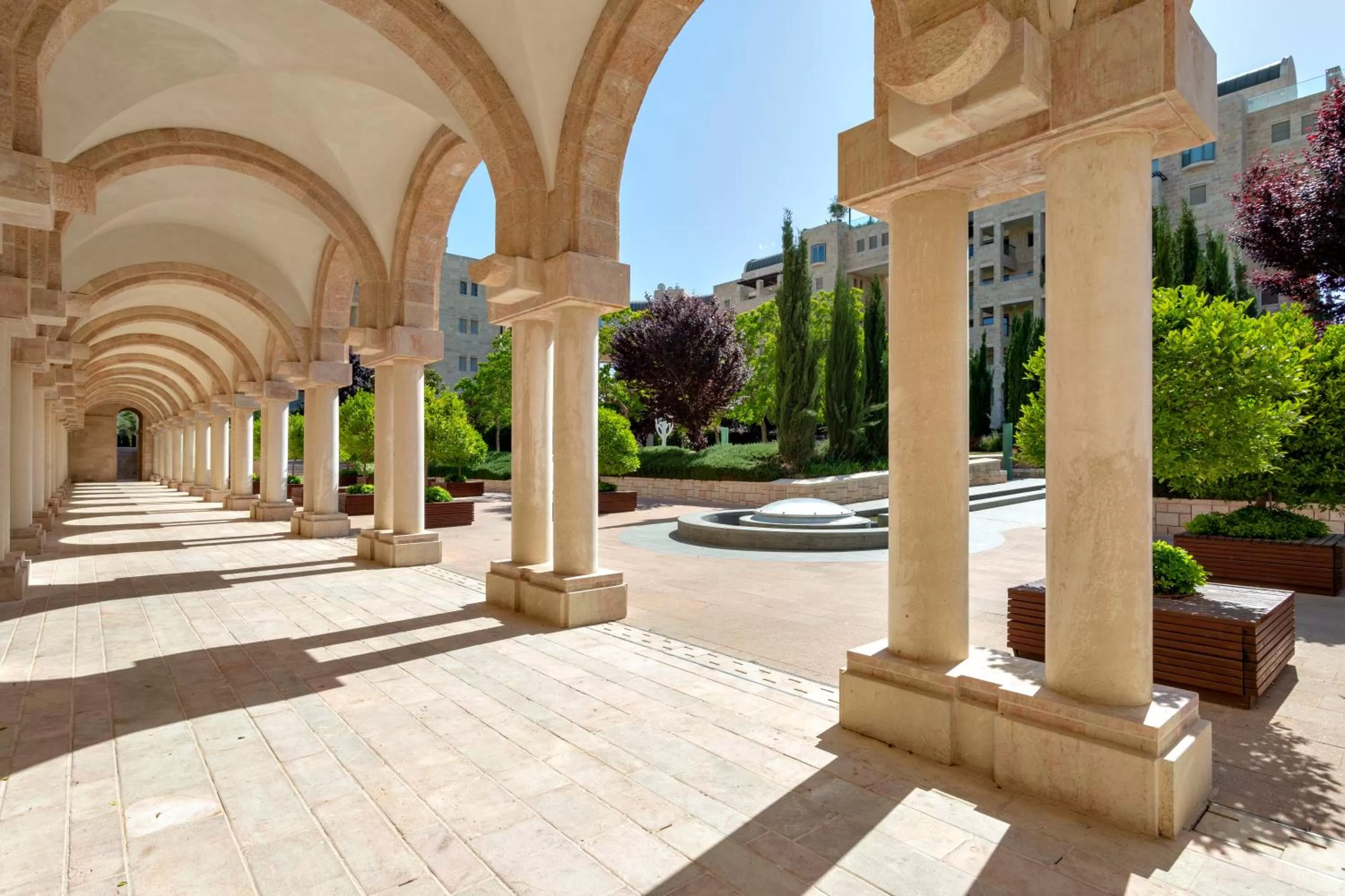 Garden view in YMCA Three Arches Hotel