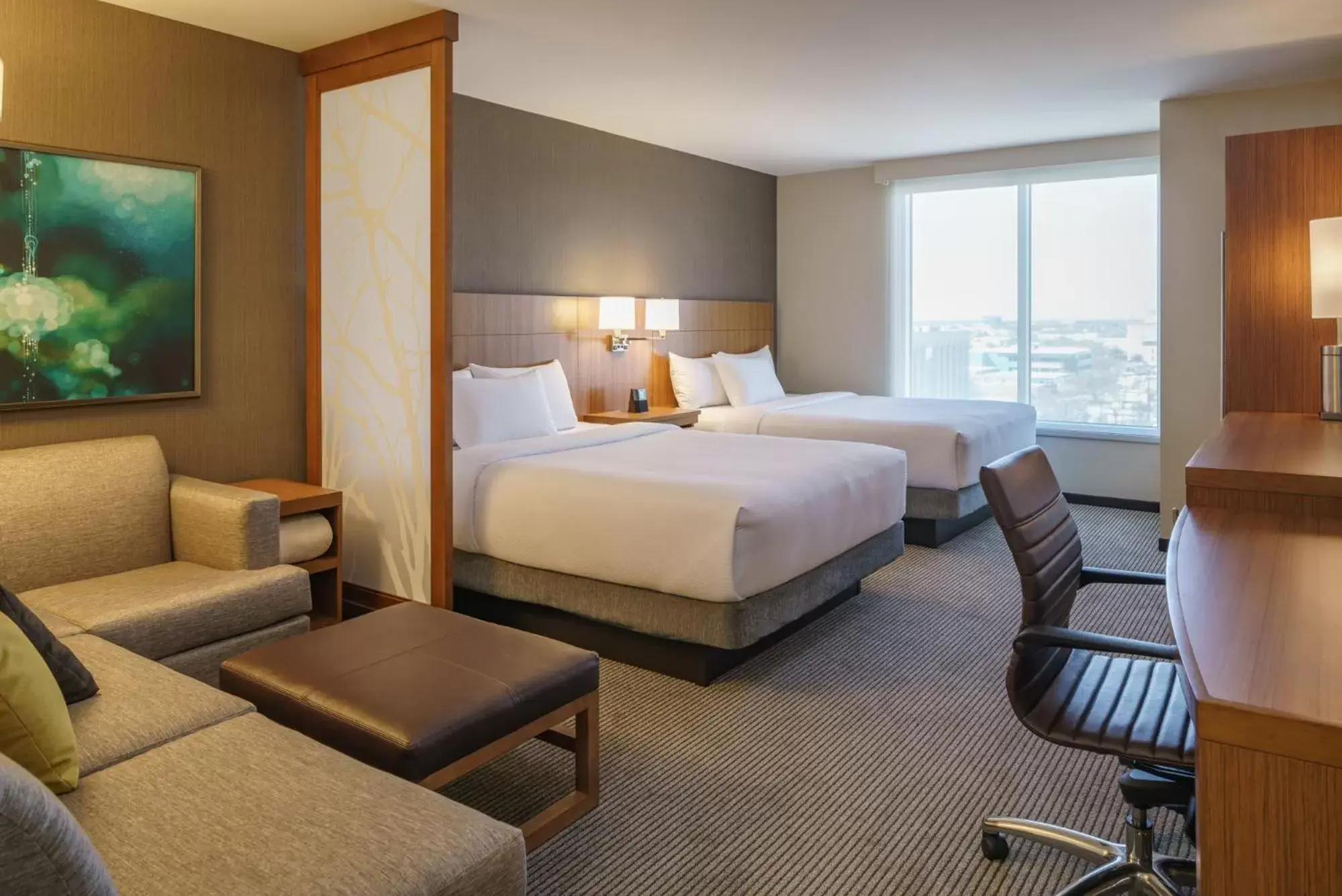 Queen Room with Two Queen Beds and Sofa Bed in Hyatt Place Houston Galleria