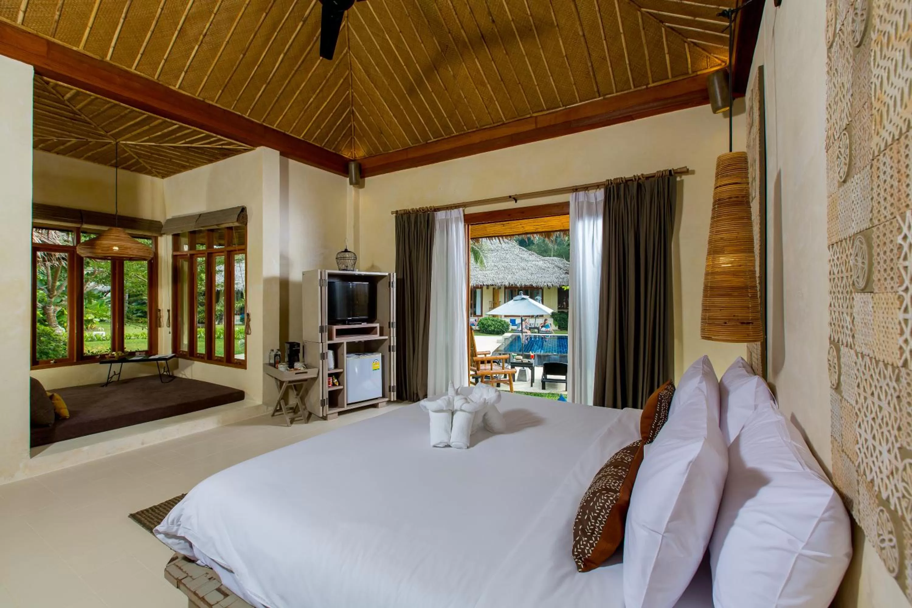 Seating area, Bed in Bangsak Village - Adults Only - SHA Extra Plus