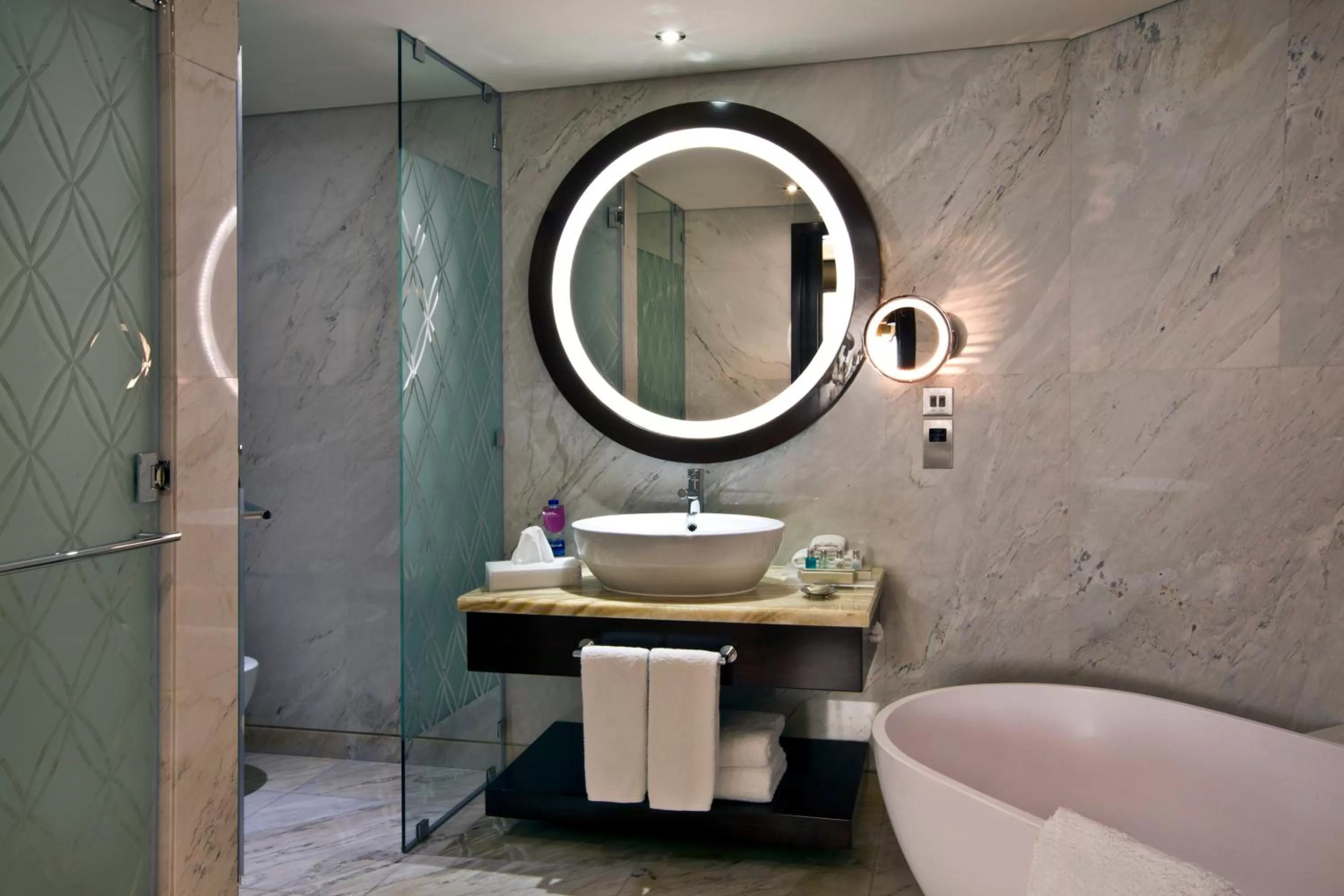 Shower in Crowne Plaza Dubai Deira by IHG