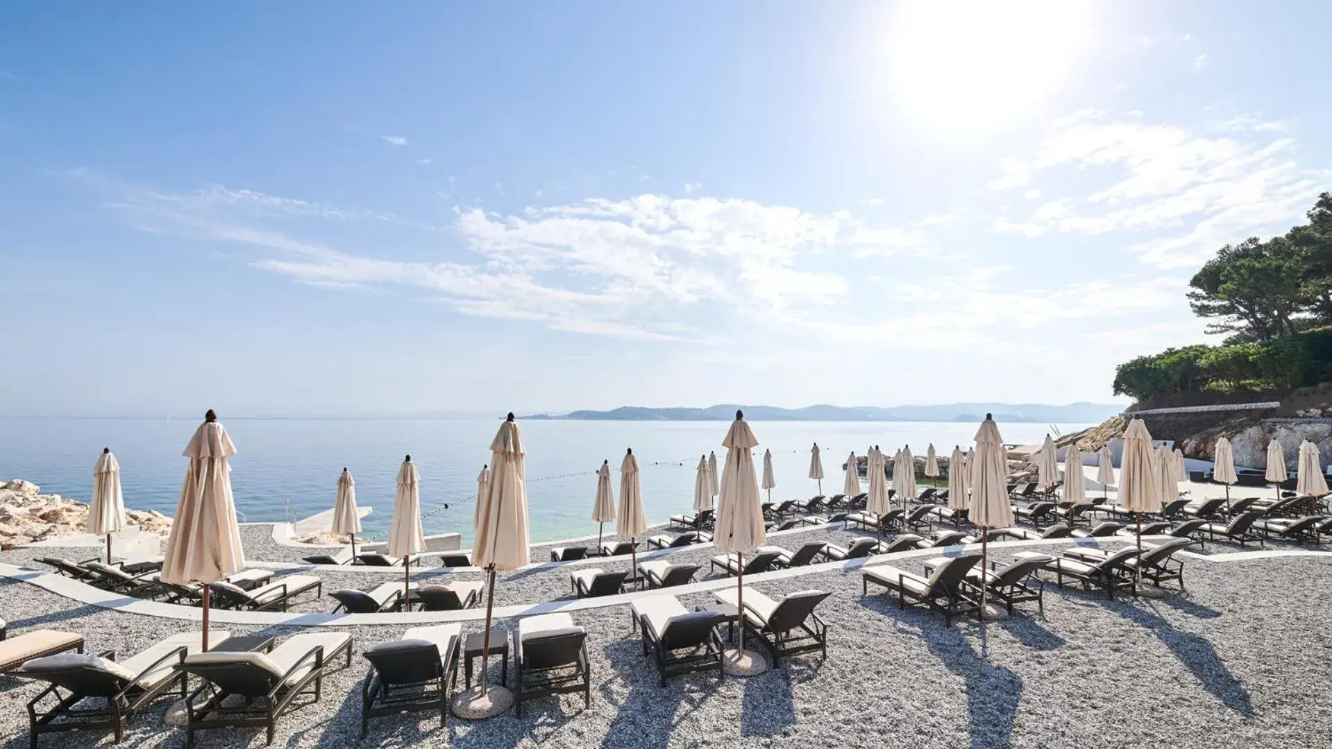 Beach in Kempinski Hotel Adriatic Istria Croatia