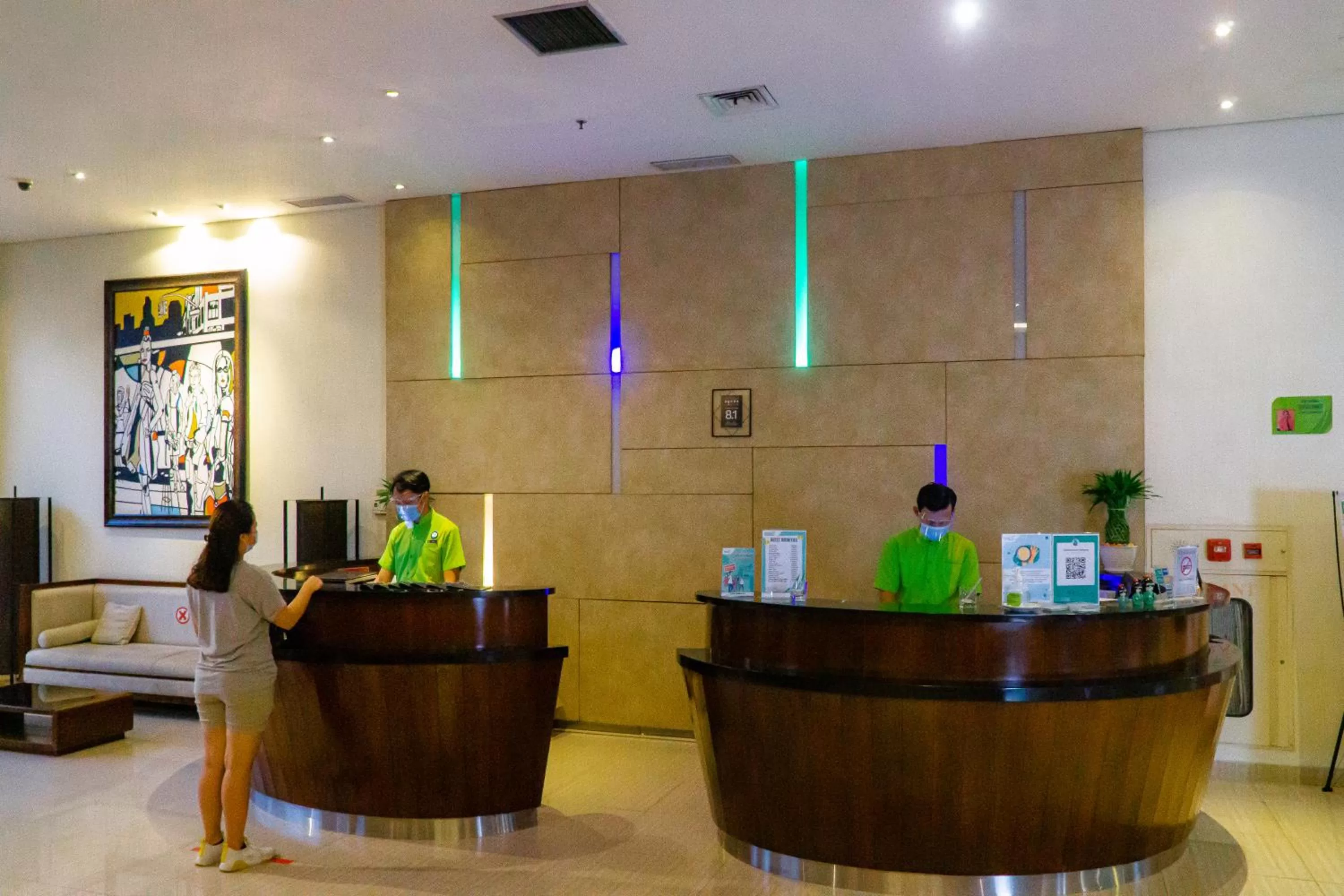 Lobby or reception in PrimeBiz Cikarang