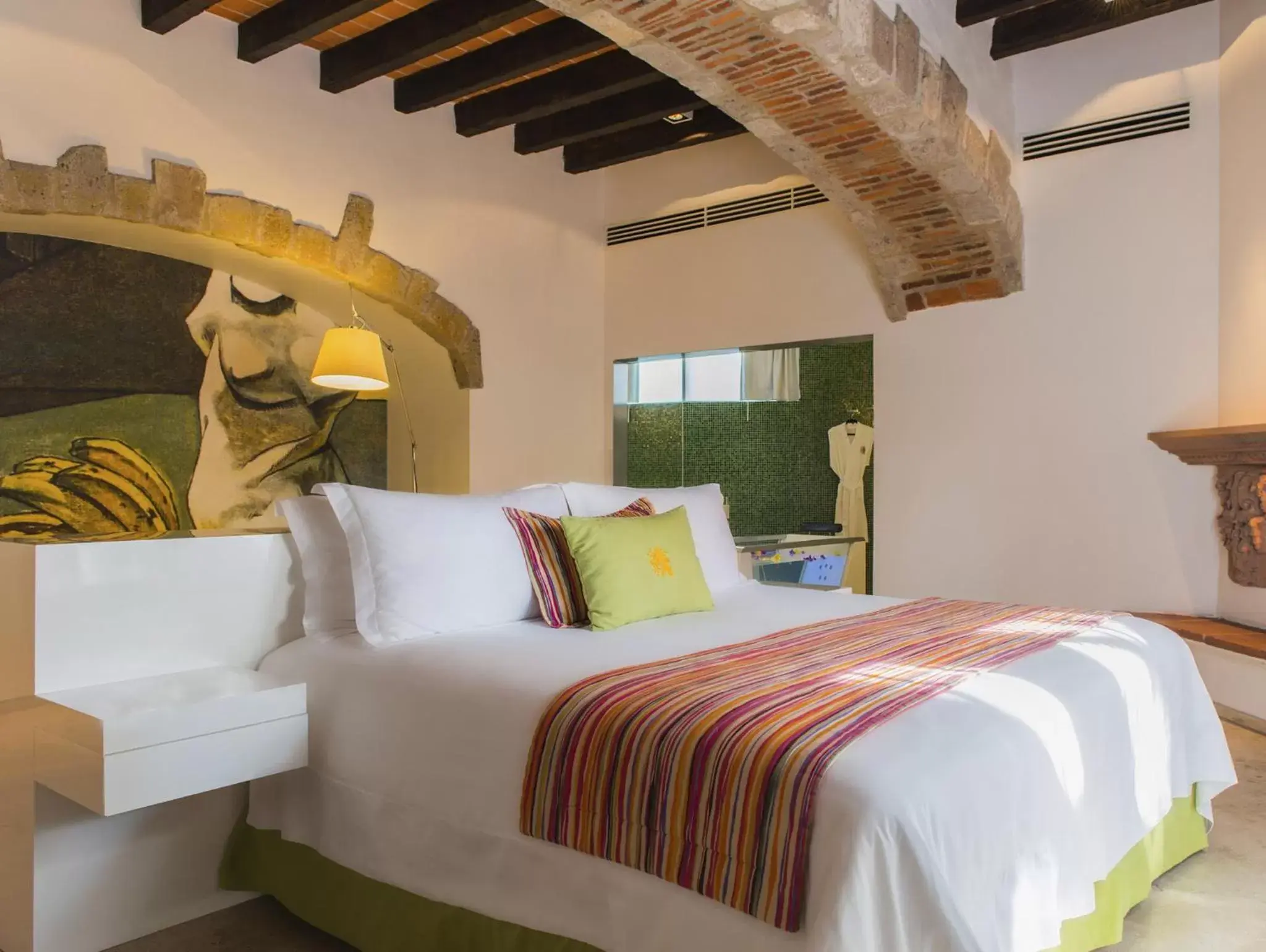 Bed in Anticavilla Hotel