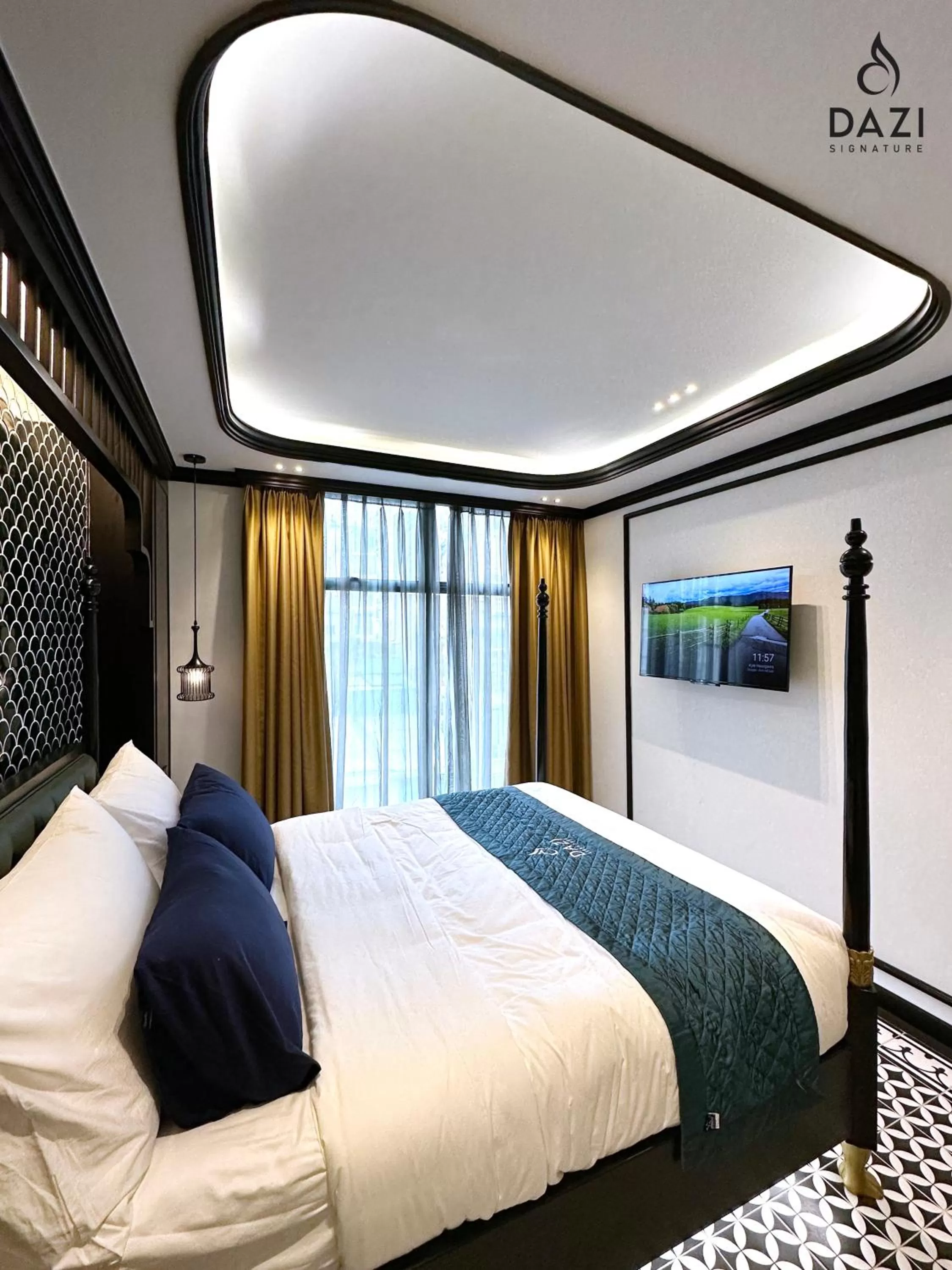 Photo of the whole room, Bed in Dazi Signature