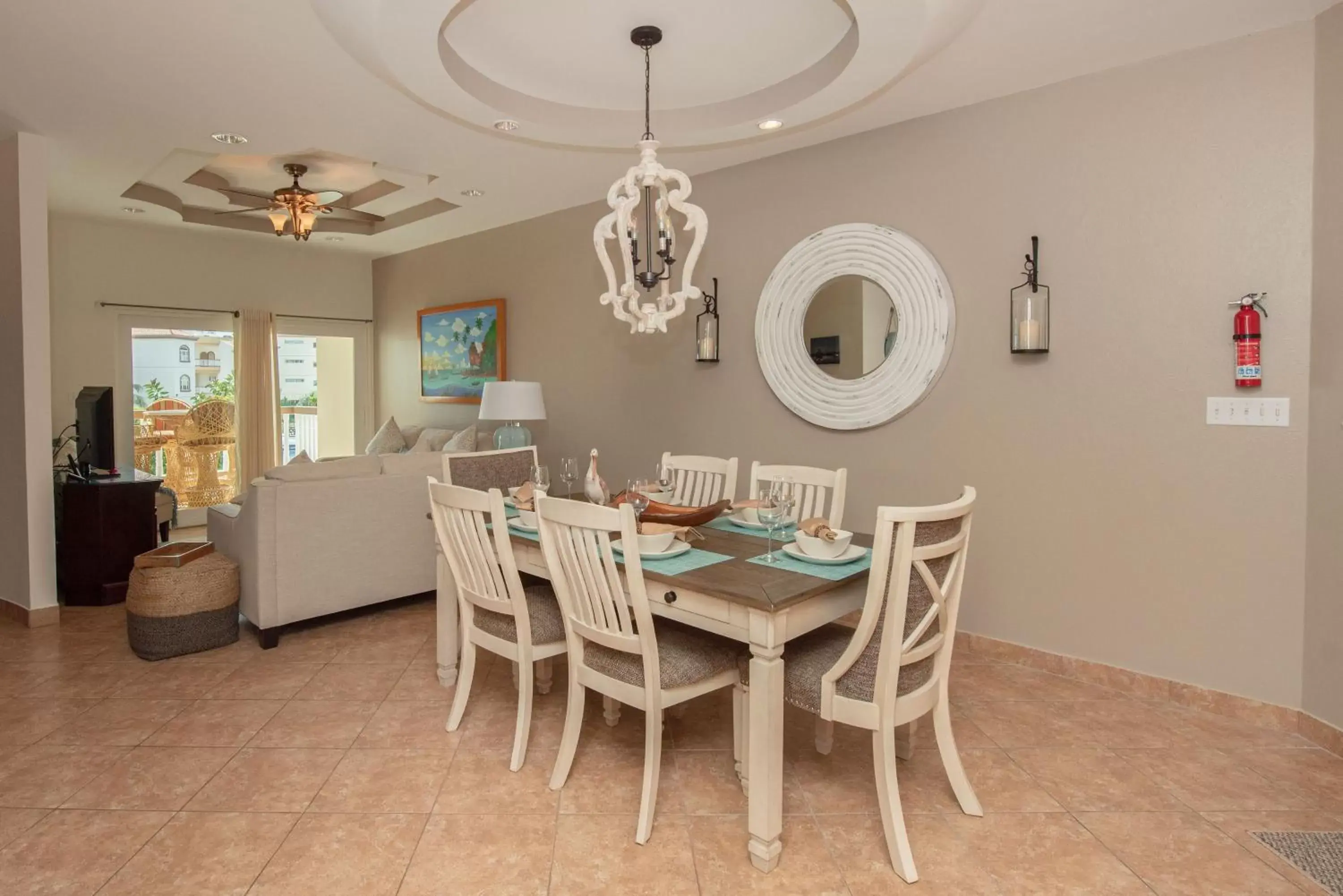 Dining area in Grand Caribe Belize