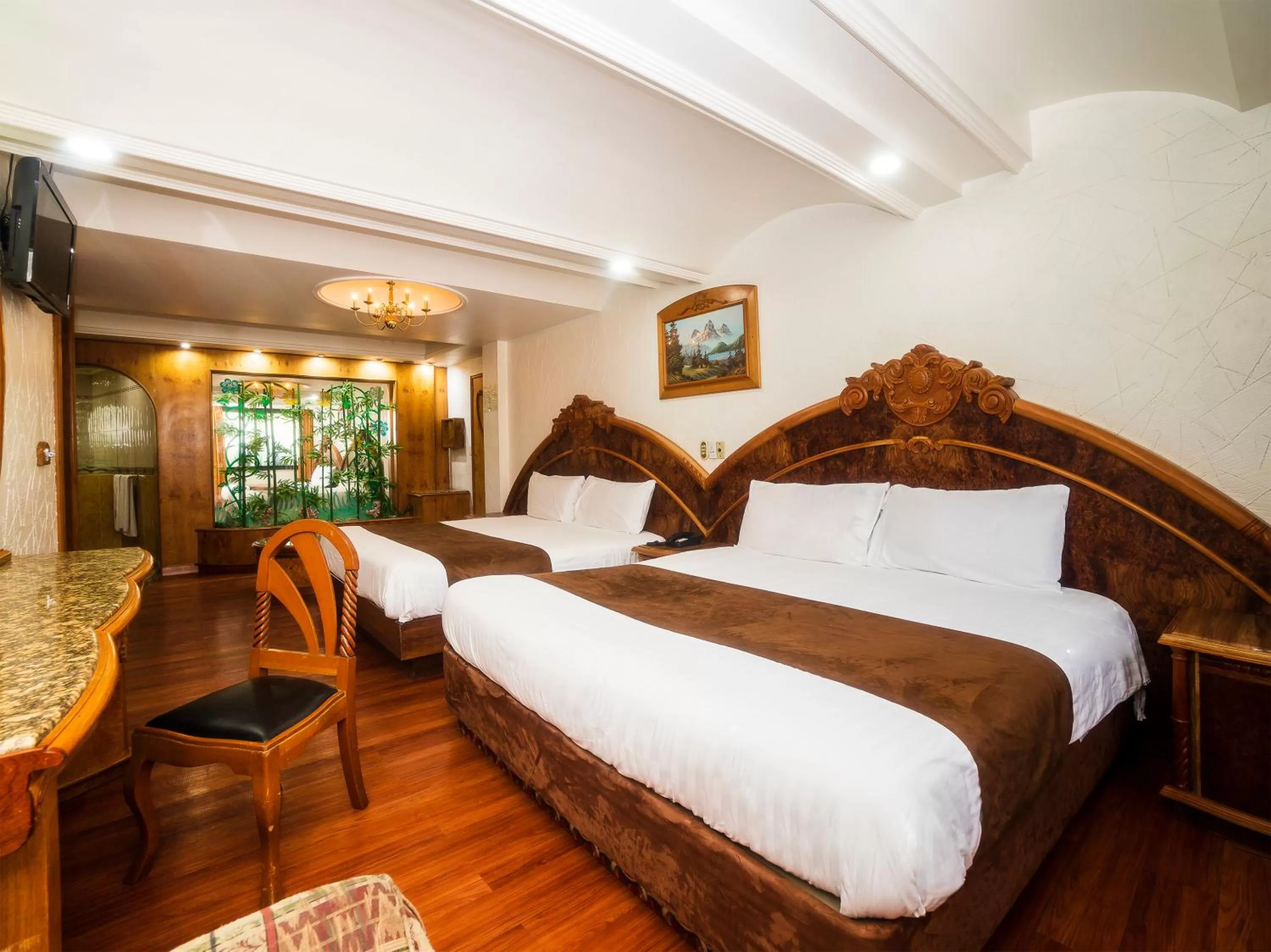 Bedroom, Bed in Hotel Normandie