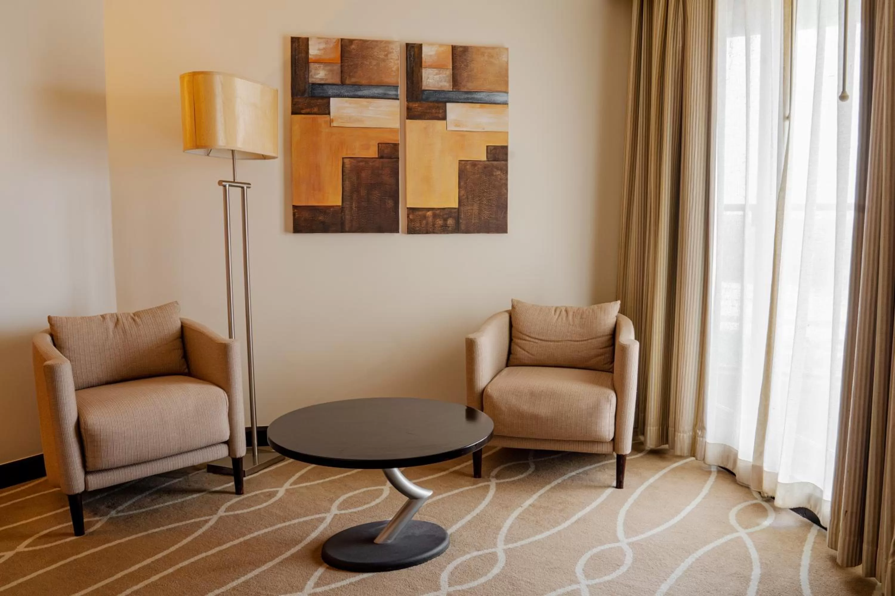 Seating area in Danat Al Ain Resort