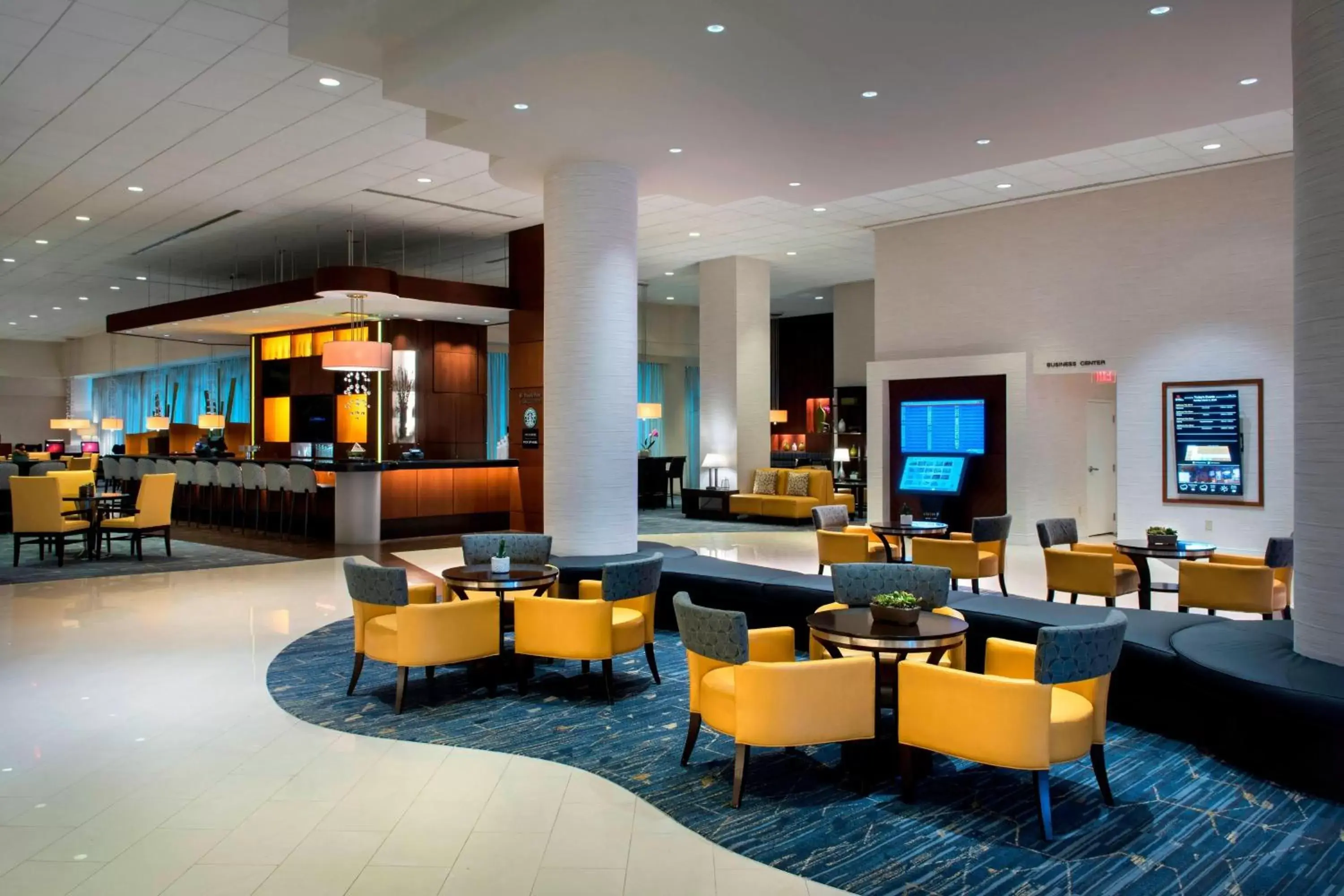 Lobby or reception, Lounge/Bar in BWI Airport Marriott