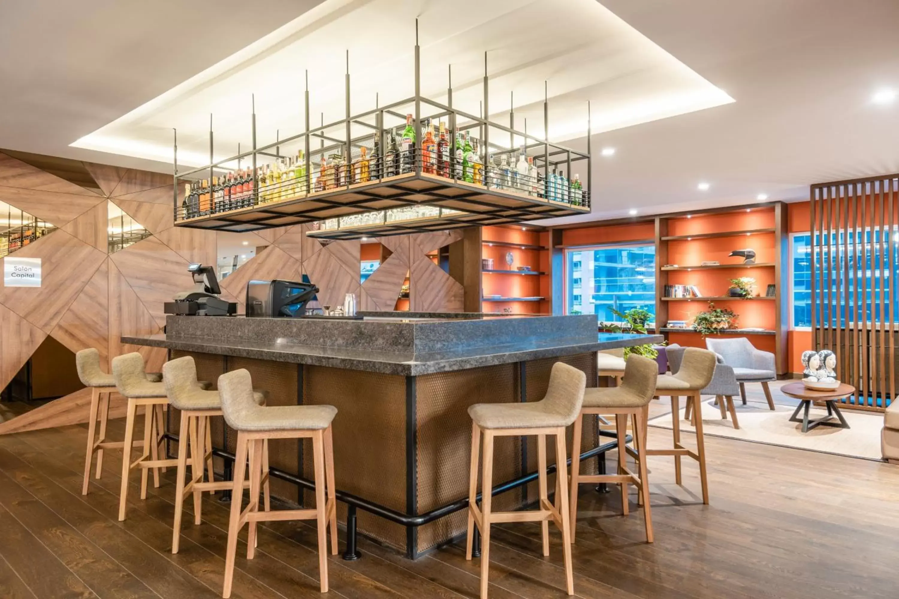 Lobby or reception, Lounge/Bar in Residence Inn by Marriott Bogota