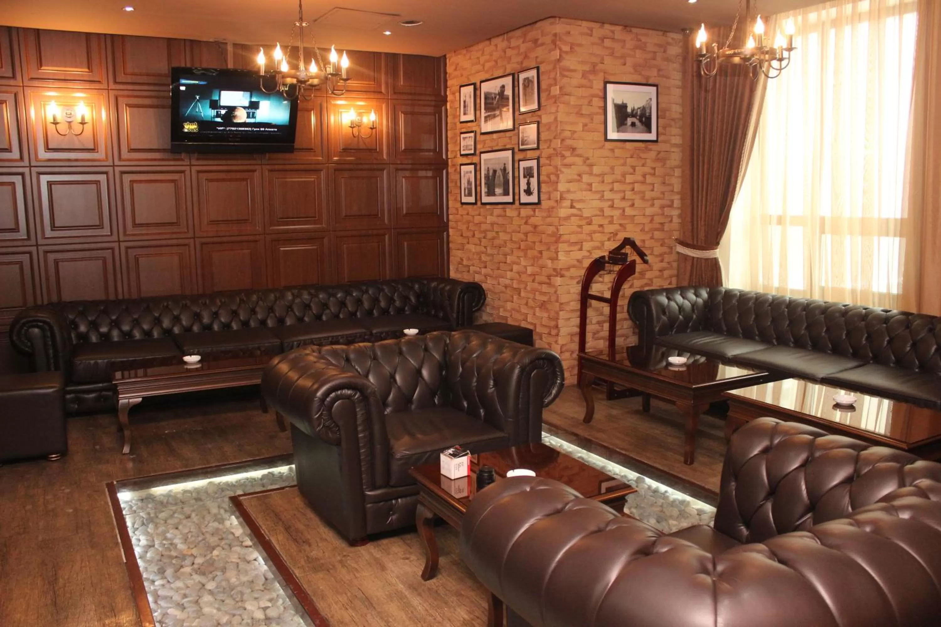 Lounge or bar in King Hotel Astana
