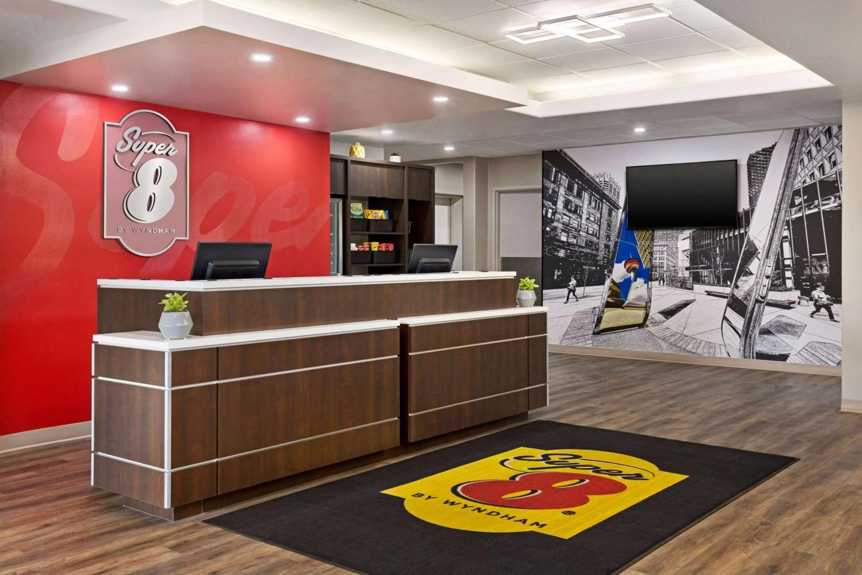 Lobby or reception in Super 8 by Wyndham Calgary Shawnessy Area