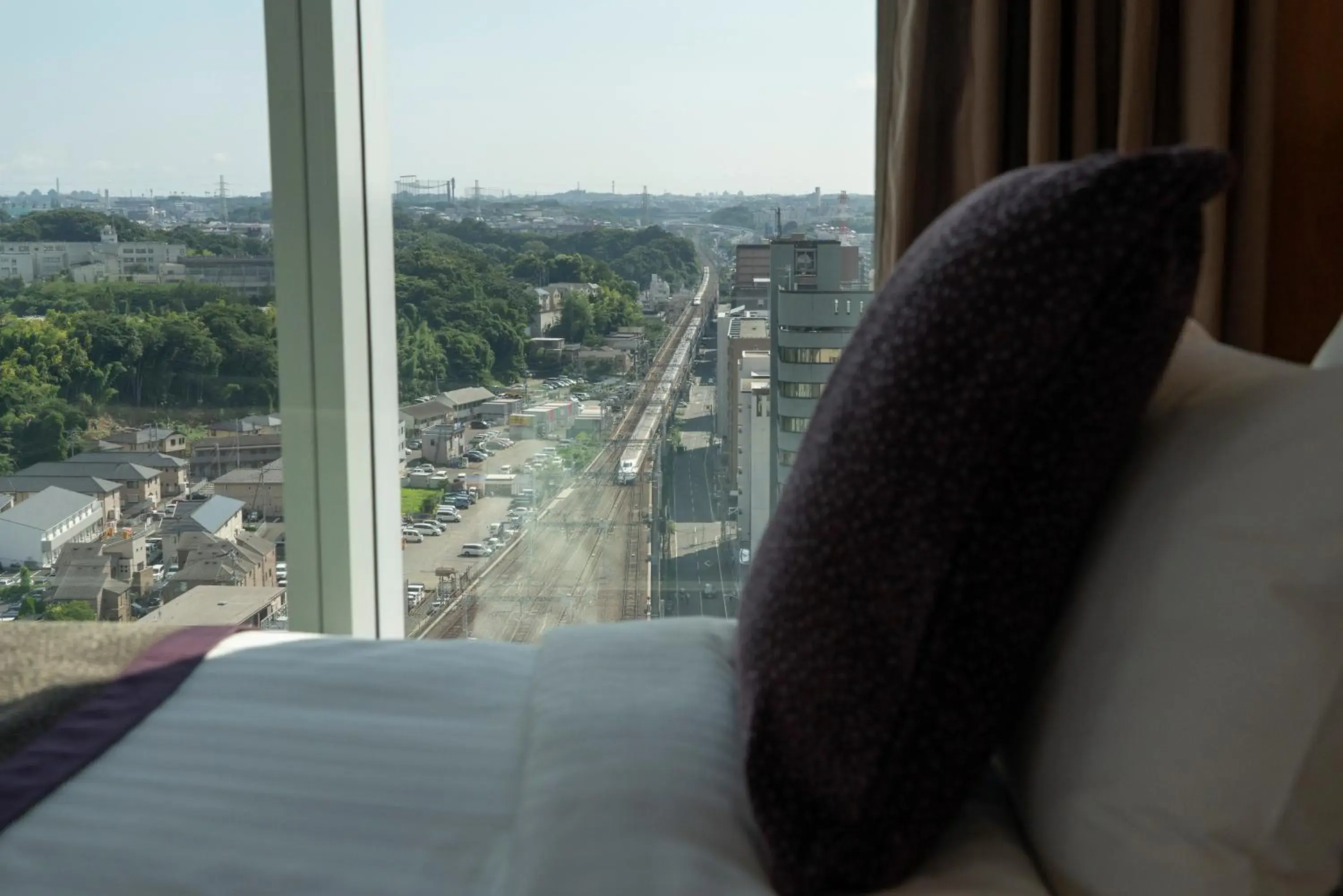 City view, Bed in Hotel Associa Shin-Yokohama