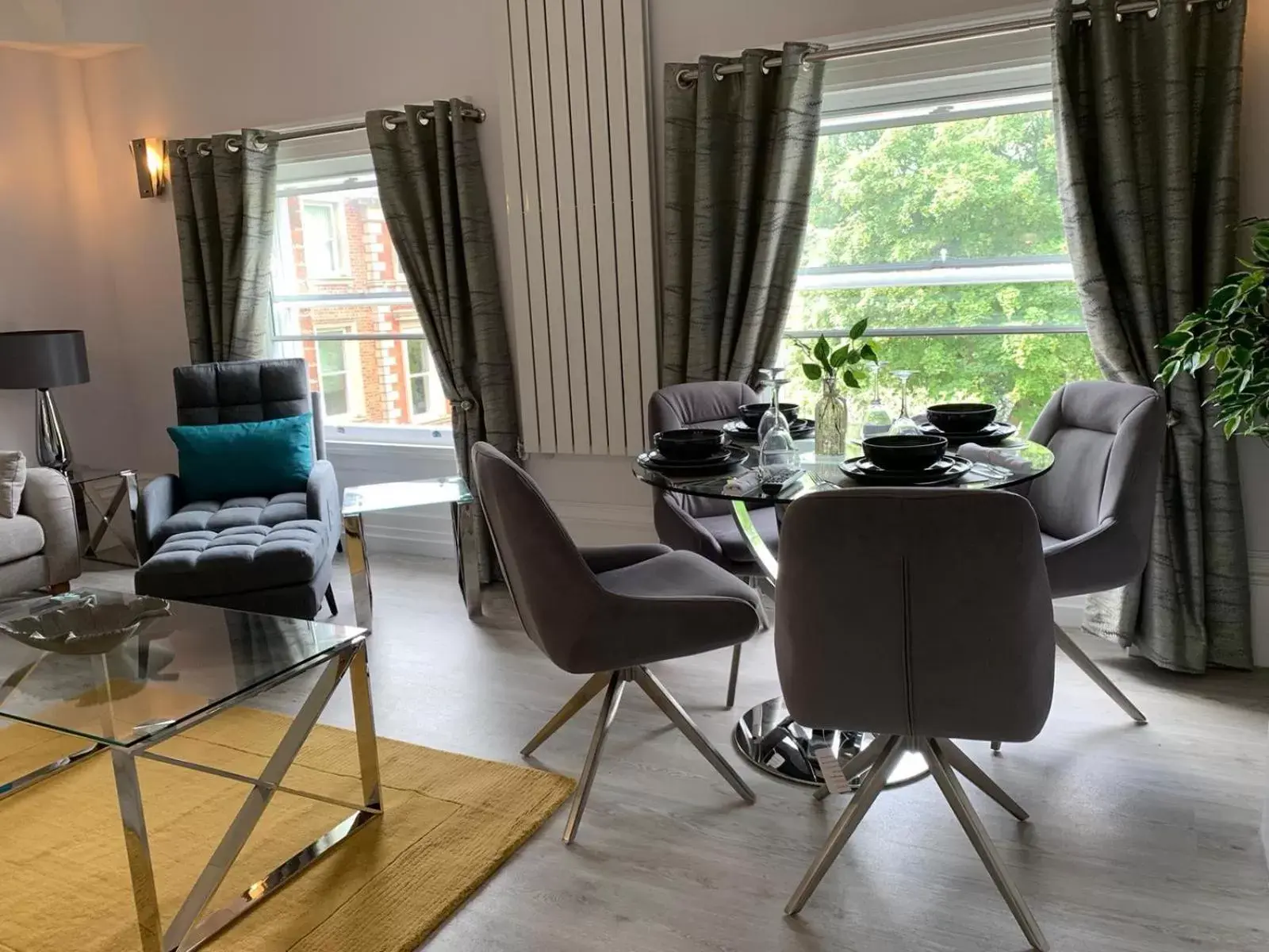 Dining area in Winckley Square Residences
