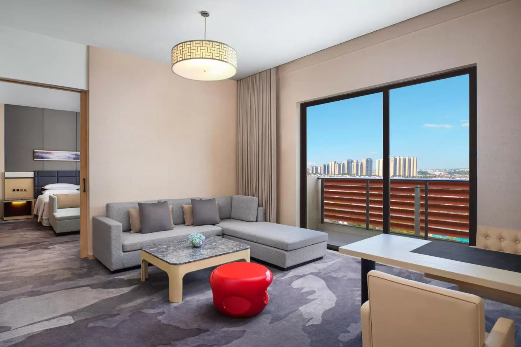 Living room, Seating Area in Four Points by Sheraton Guangdong, Heshan