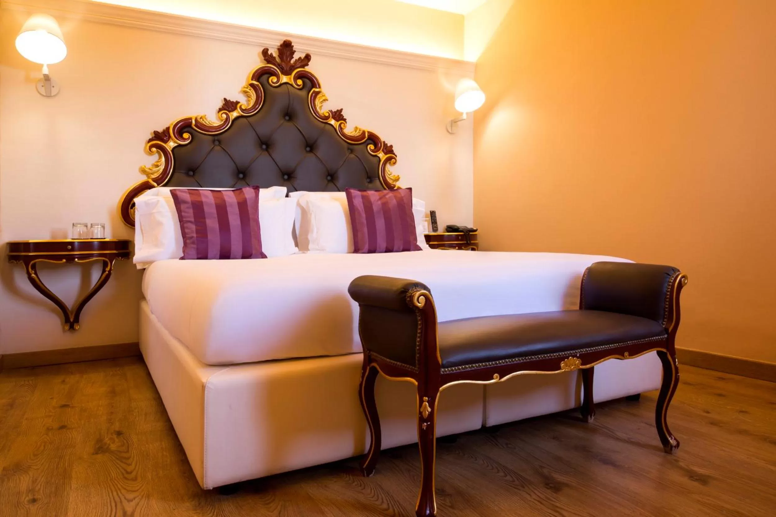 Bed in Art Hotel Villa Agape - Place of Charme