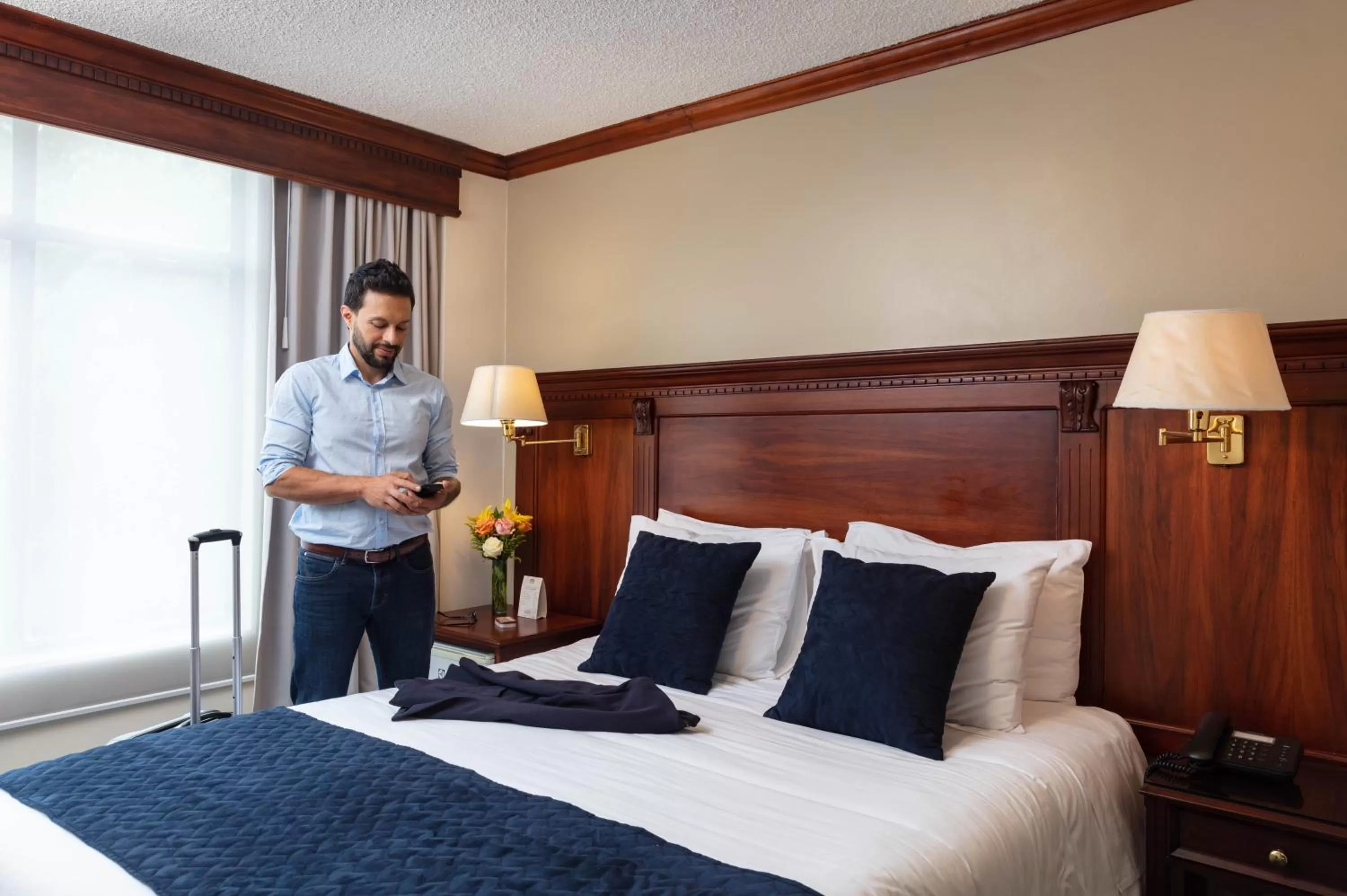 Bed in Hotel Florida